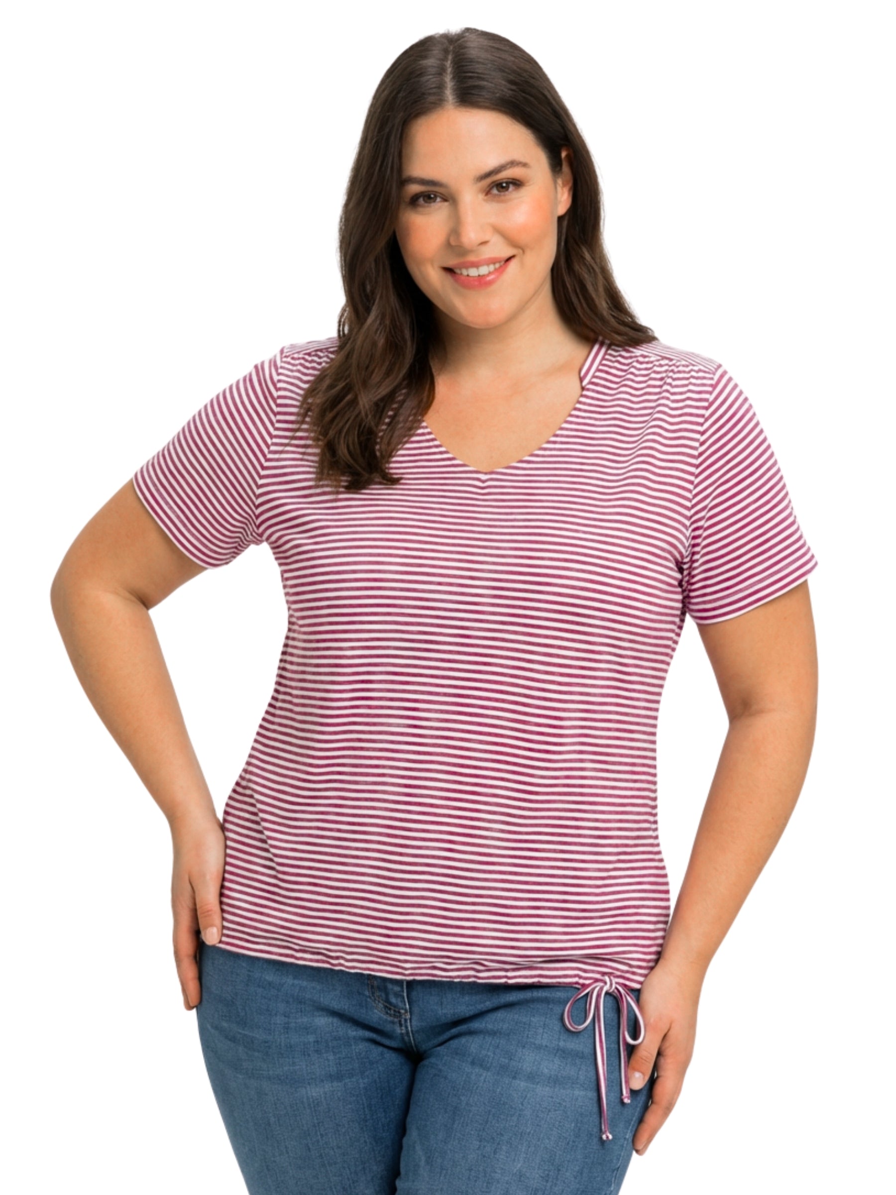 T-shirt Lilleo Taille Plus - Magenta