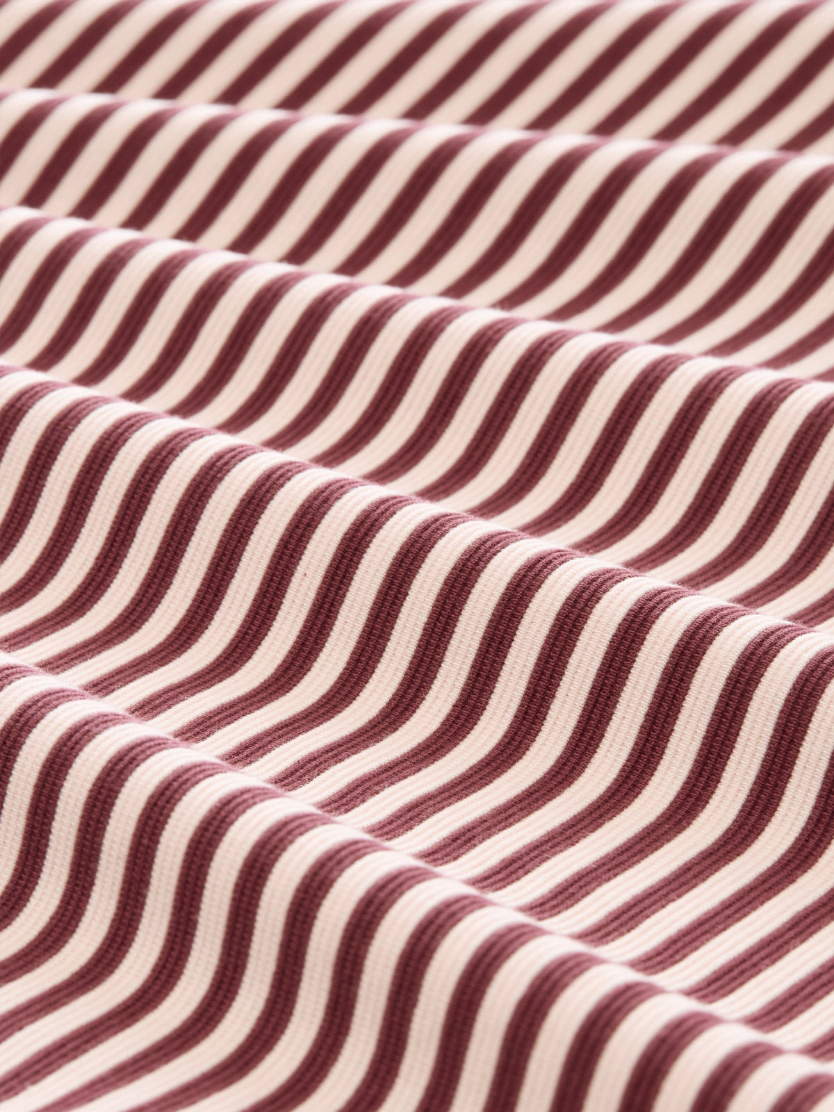 Plus Size Structured T-shirt - Light Pink Preppy Plum Stripe