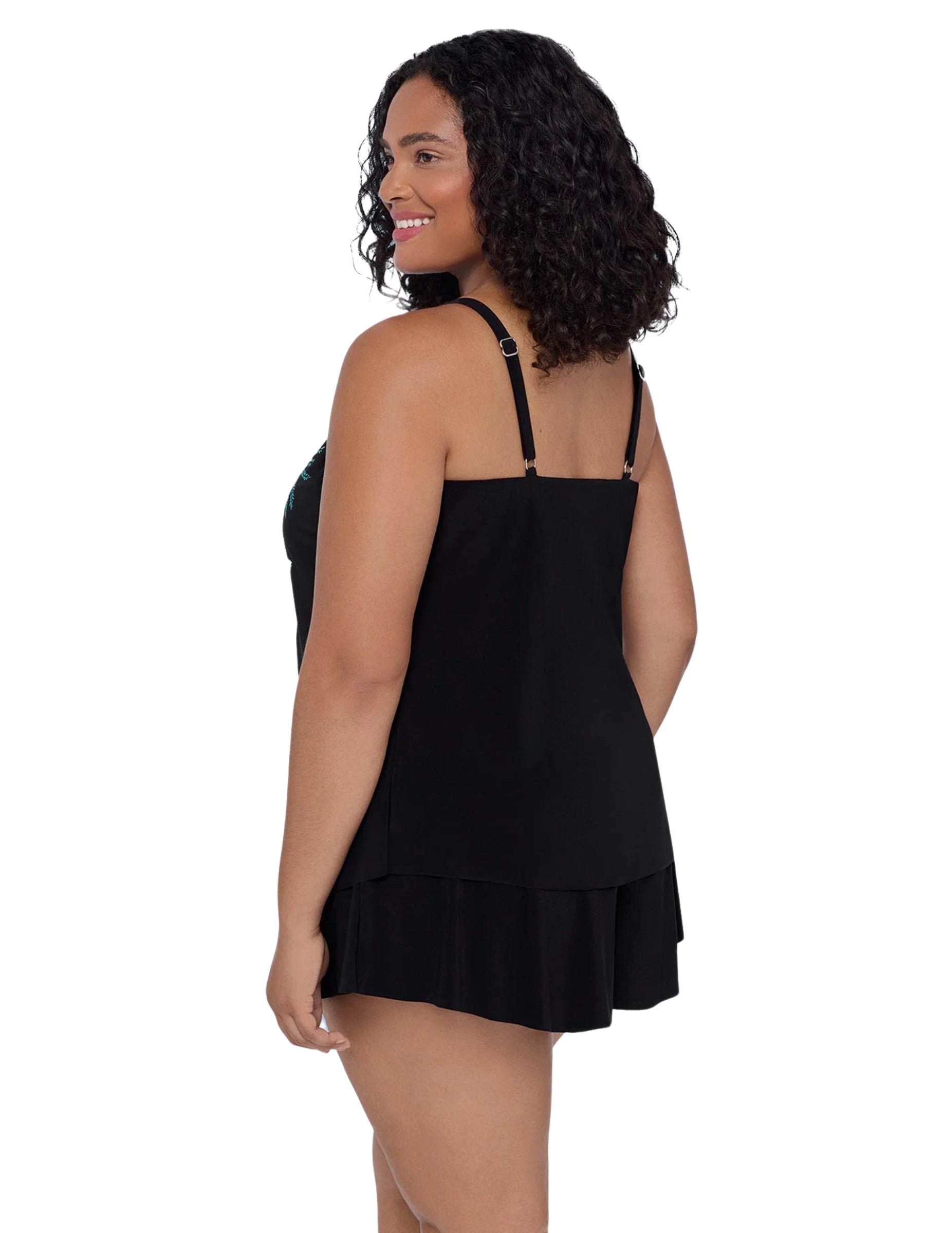 Tankini Hank Taille Plus - Noir Multi