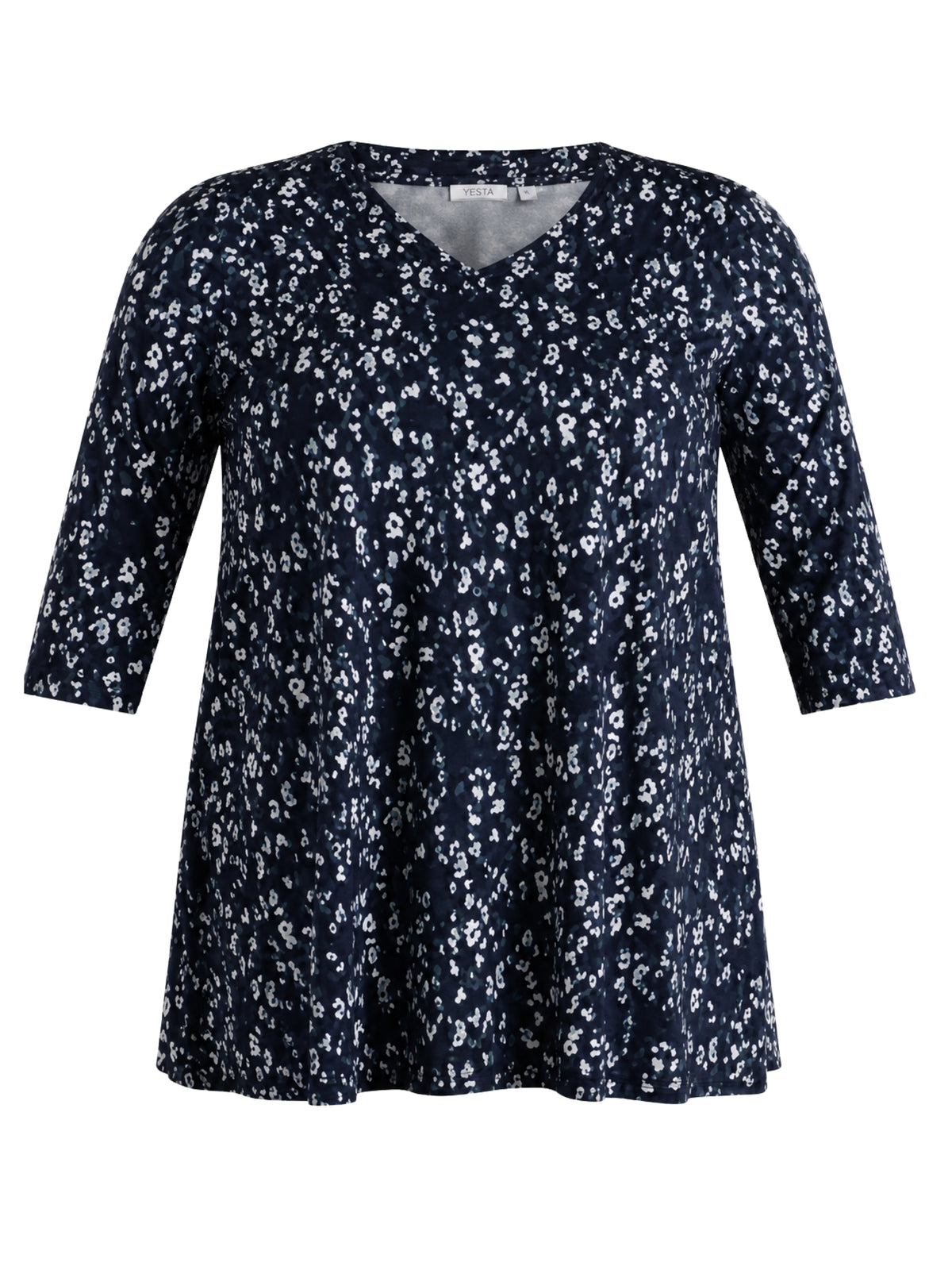 Trix Essential Tunic Plus Size - Dark Blue Multi