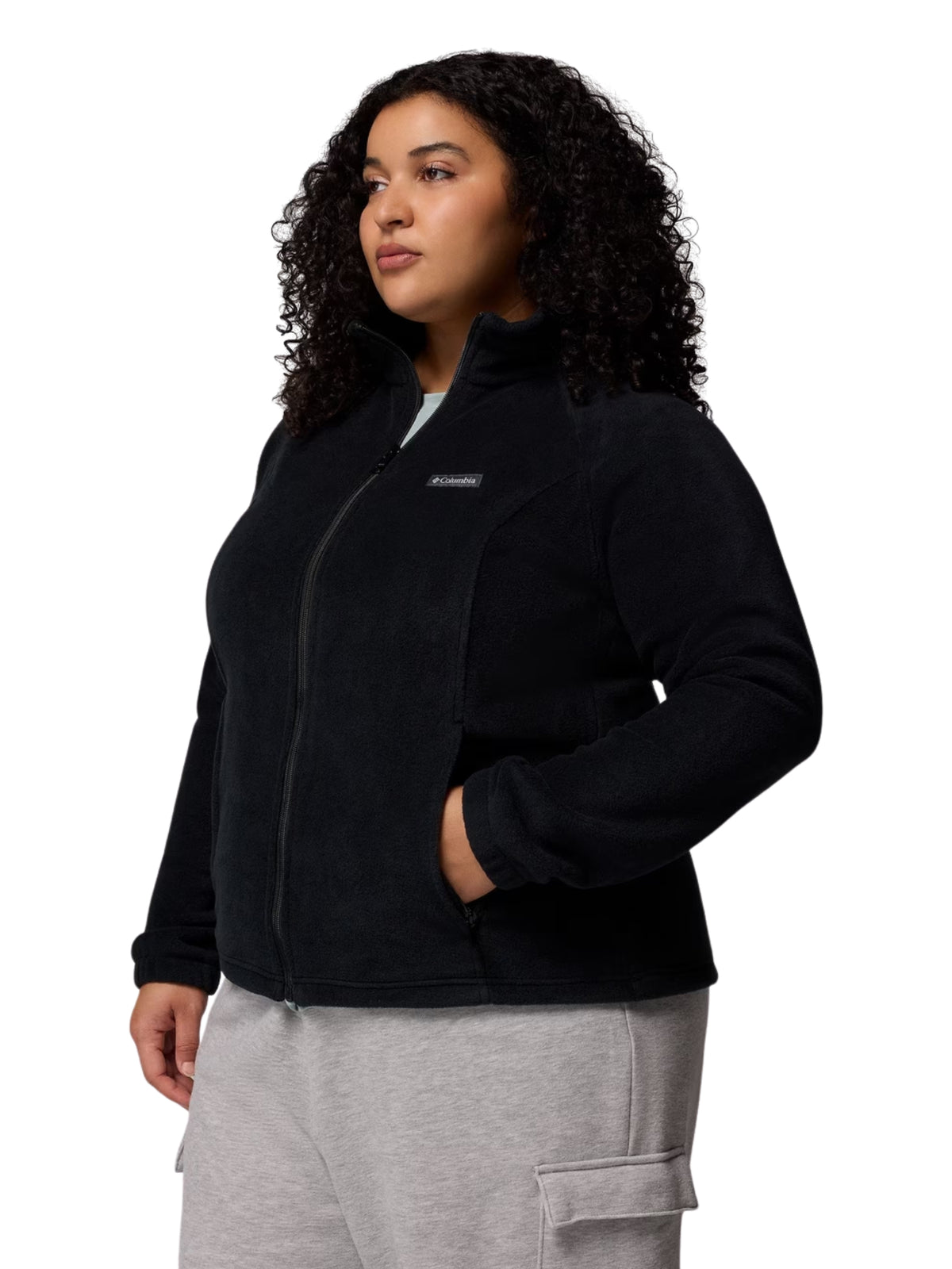 Benton Springs Full Zip Plus Size Jacket - Black