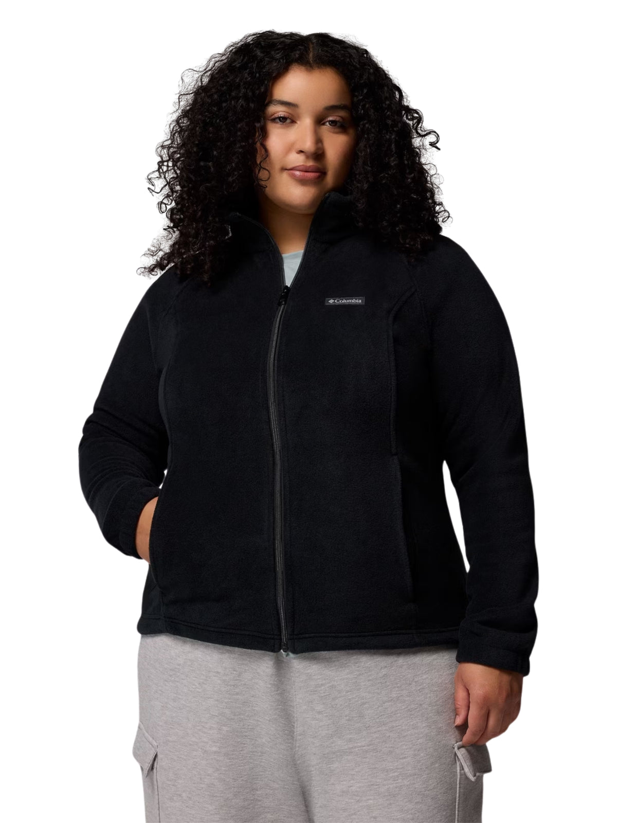 Benton Springs Full Zip Plus Size Jacket - Black