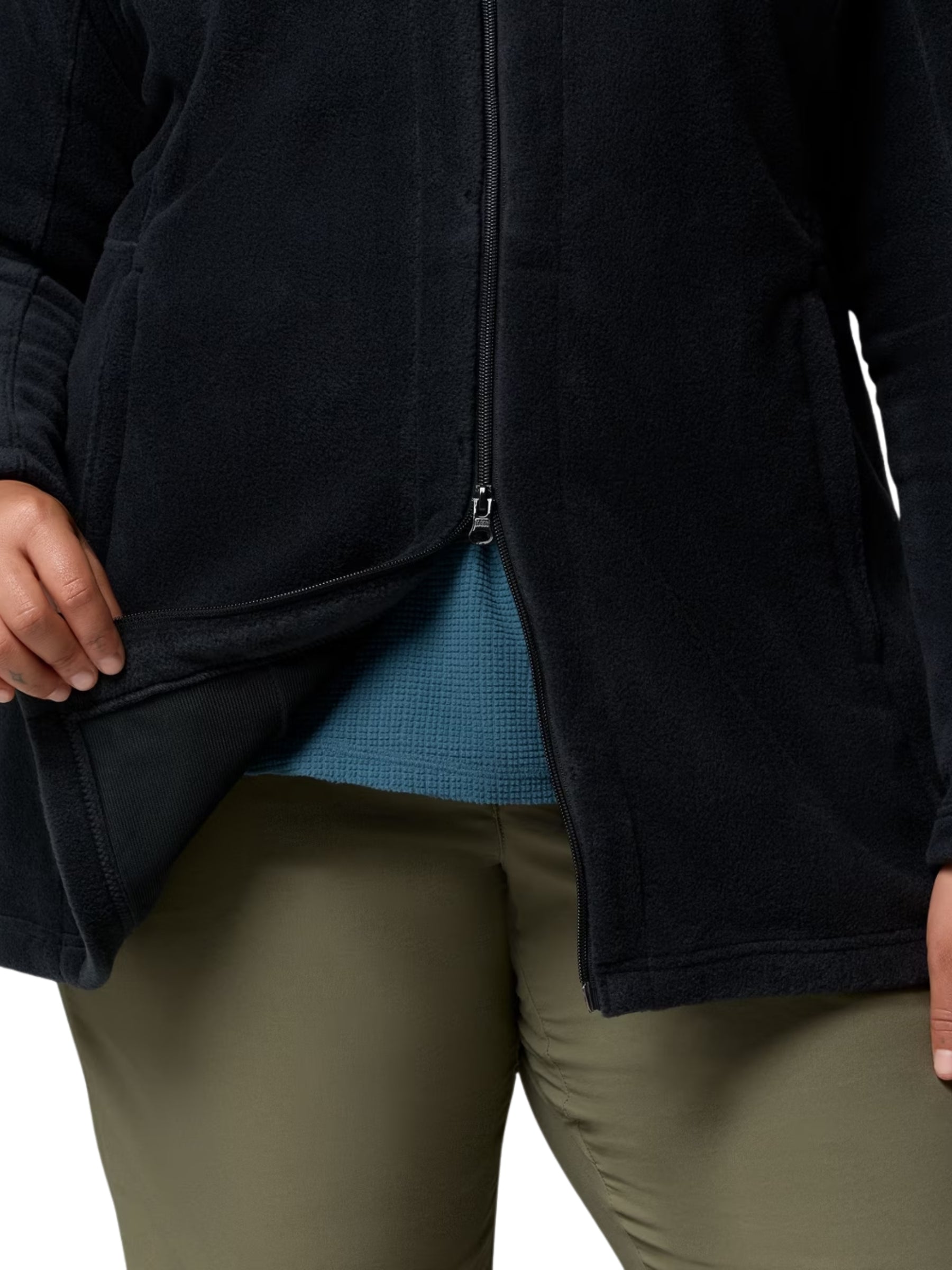 Veste Longue en Polaire Benton Springs II Taille Plus - Noir