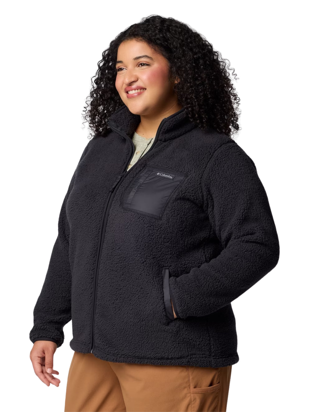 West Bend Full Zip II Fleece Jacket - Plus Size - Black