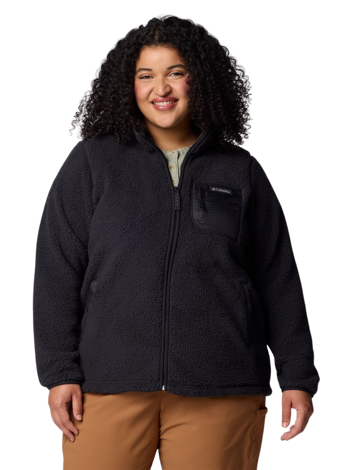 West Bend Full Zip II Fleece Jacket - Plus Size - Black