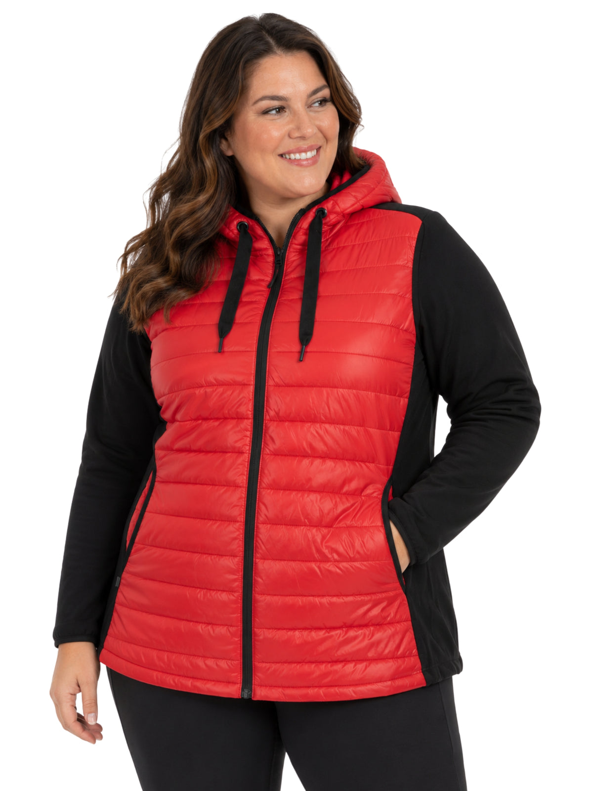 Lorenza Plus Size Hybrid Insulated Jacket by Sportive Plus