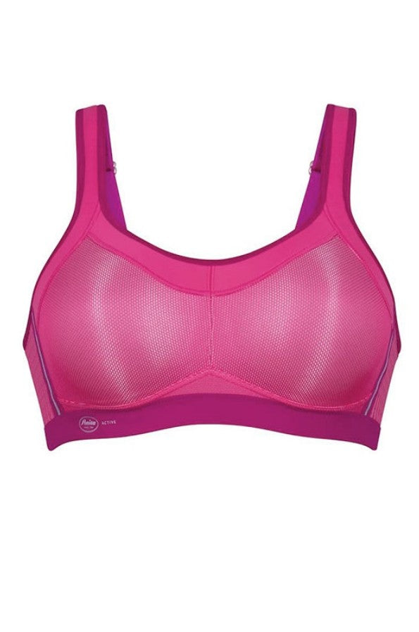 Anita Women's Plus Size Electric Pink Maximum Support Sports Bra