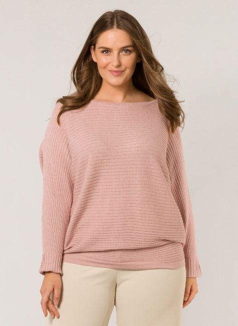 Yesta Plus Size Batwing Sleeve Knit Sweater*