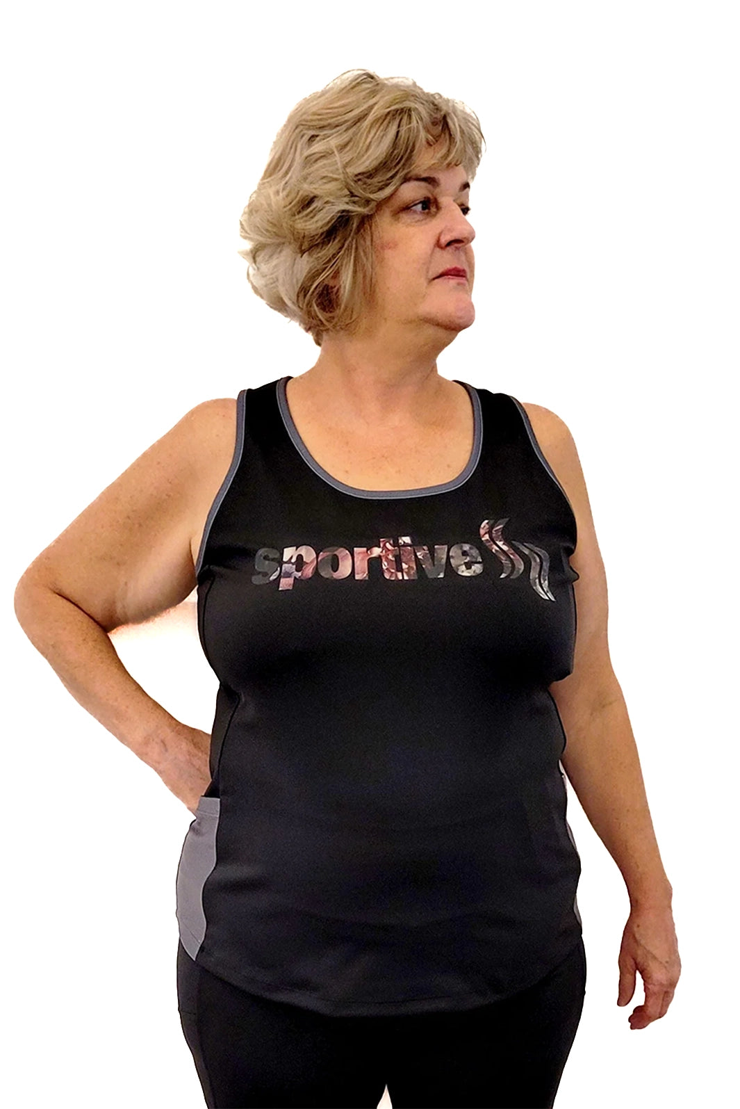 Camisole Taille Plus de Triathlon Avec Poches, Imala Eze de Sportive Plus