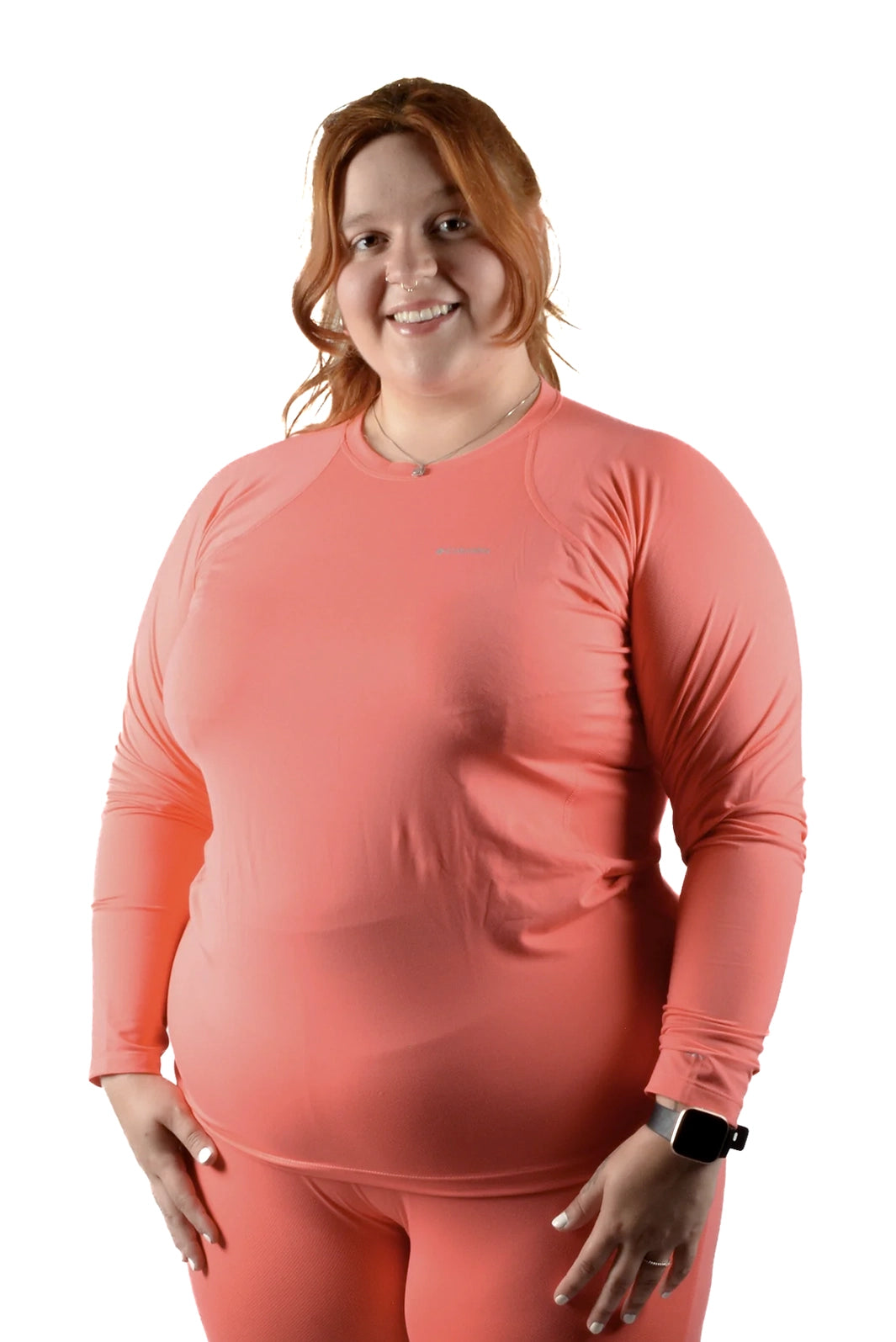 Columbia Midweight Stretch Sweater Base Layer Blush Pink Plus Size