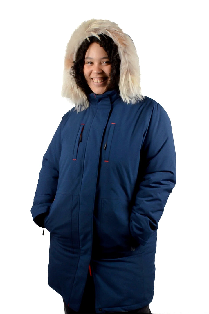Manteau isolé pour l'hiver glacial Harfang II Taille Plus de Sportive Plus