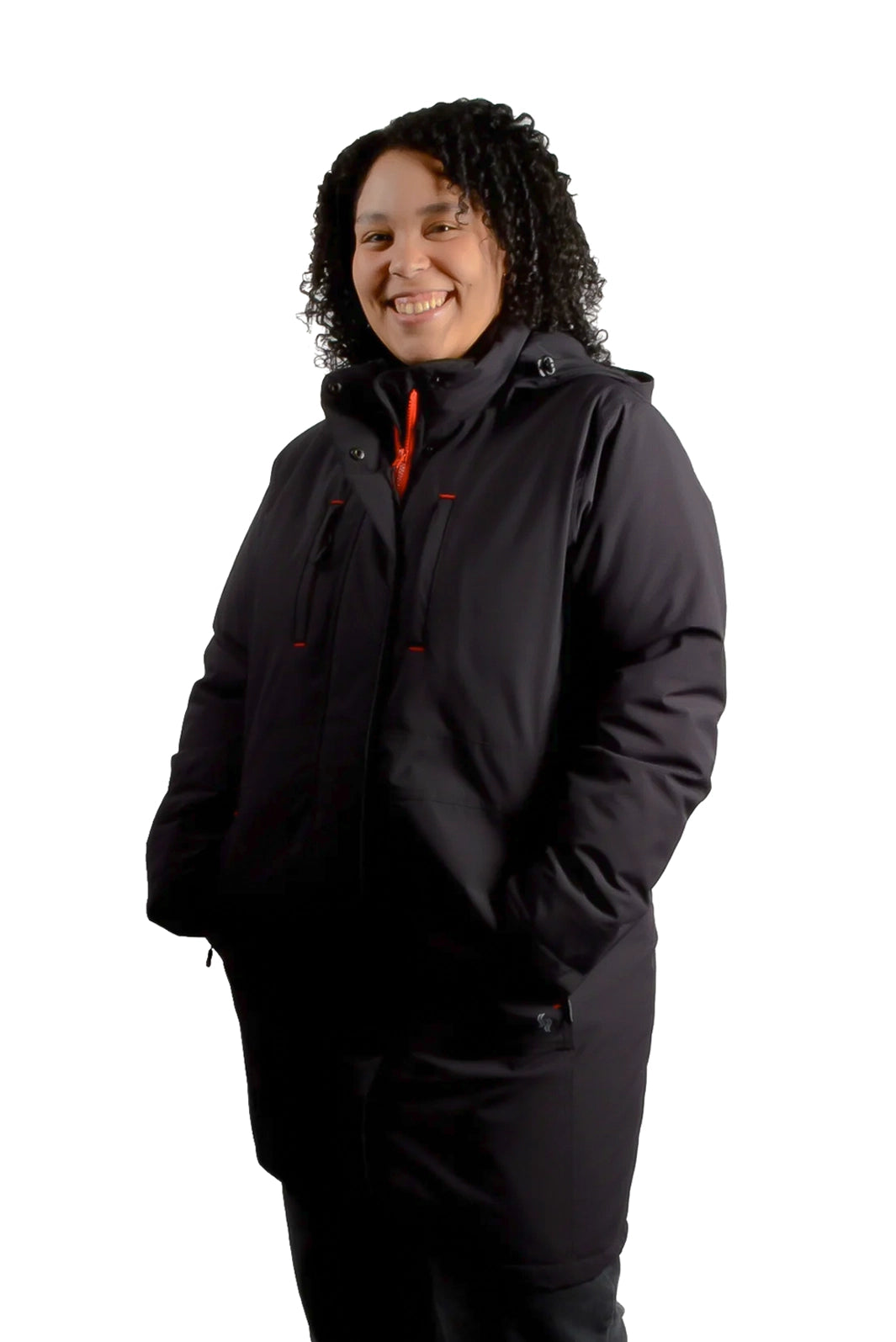 Manteau D'hiver Noir Femme Red Herring Taille 10 - Style Militaire - Quasi Neuf