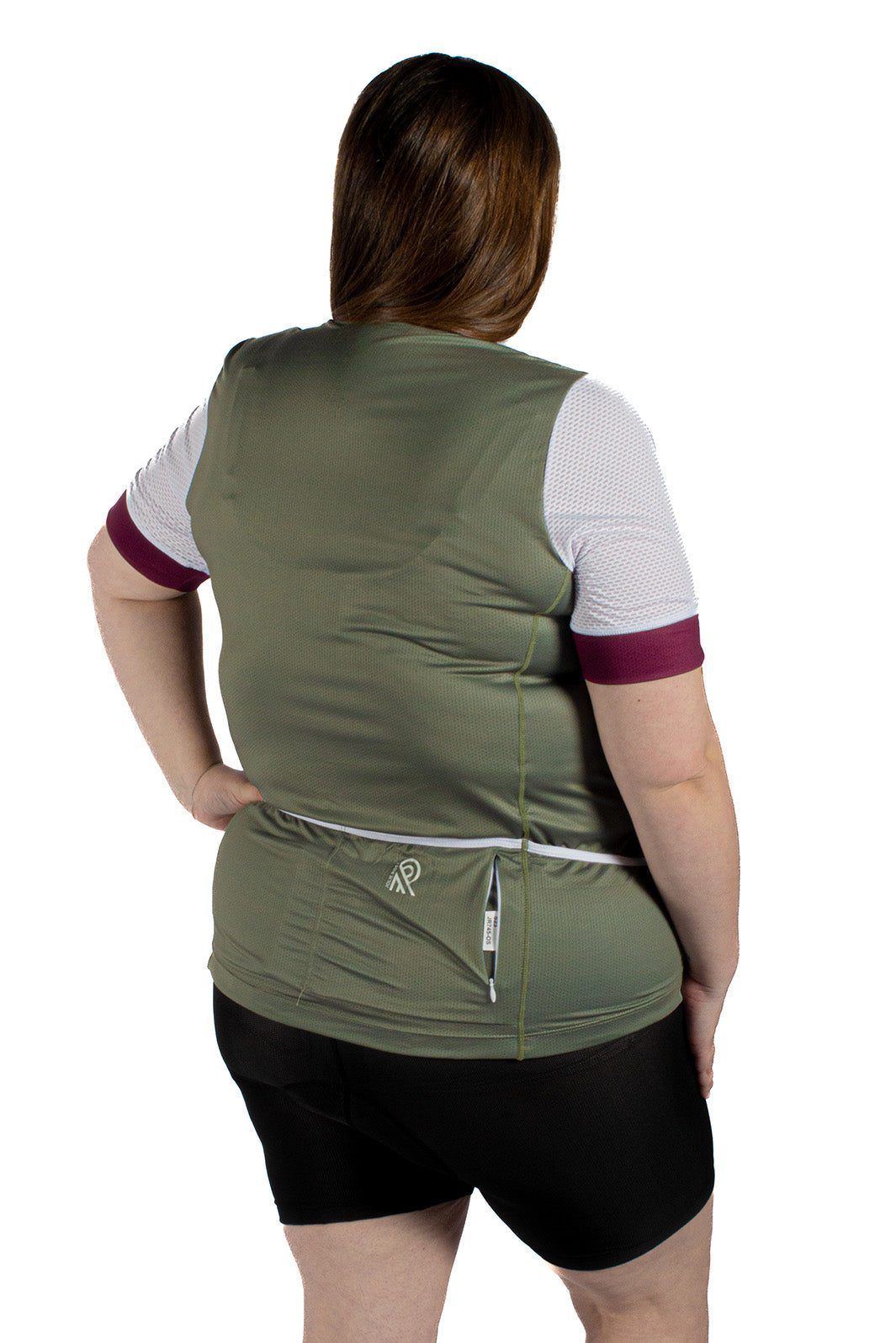 Chandail en "Mesh" Manches Courtes avec Fermeture à Glissière.Manchettes Incluses Taille Plus de Jolie Ride