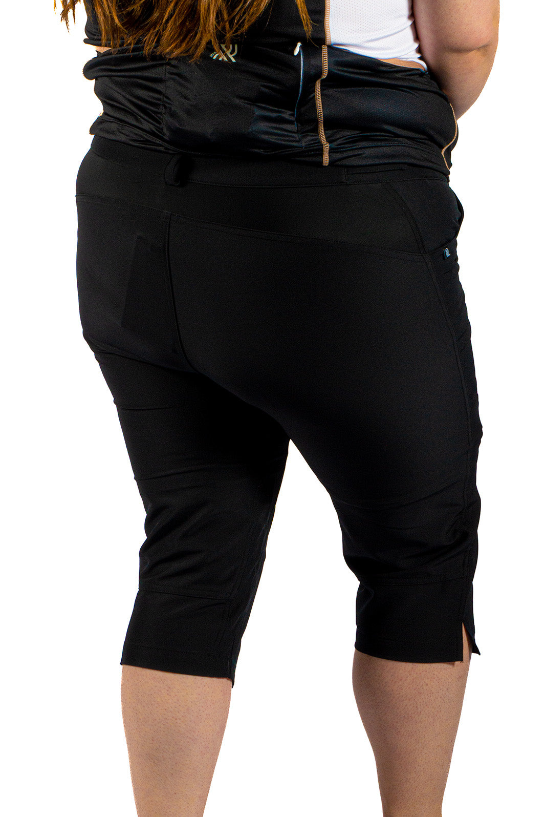 Capri Taille Ajustable et Boxer-Short avec Chamois vélo détachable Taille Plus de Jolie Ride
