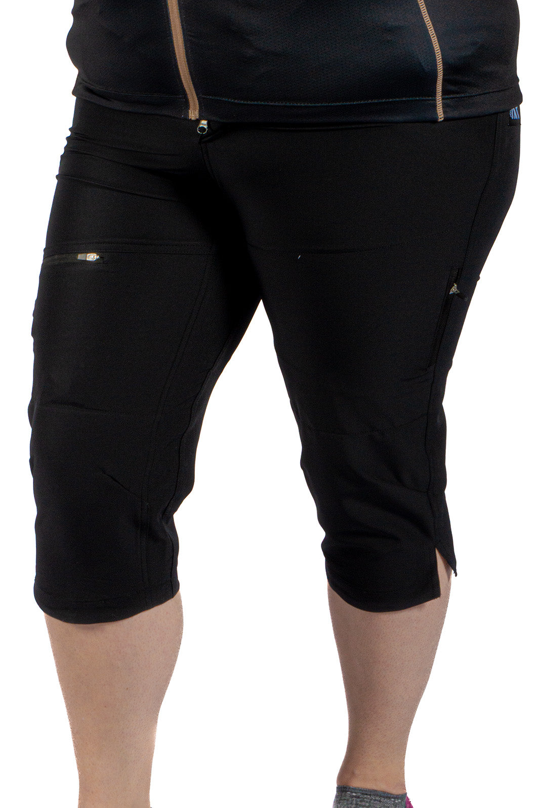 Capri Taille Ajustable et Boxer-Short avec Chamois vélo détachable Taille Plus de Jolie Ride