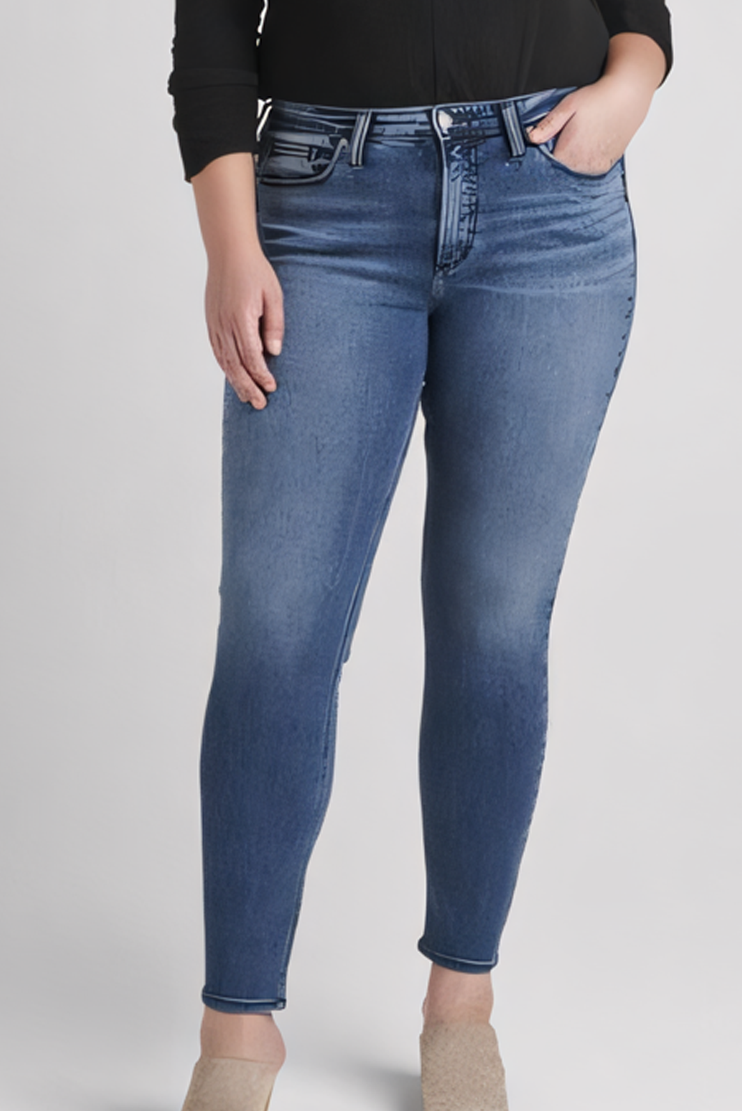 Silver Jeans Plus Size Most Wanted Skinny Jeans