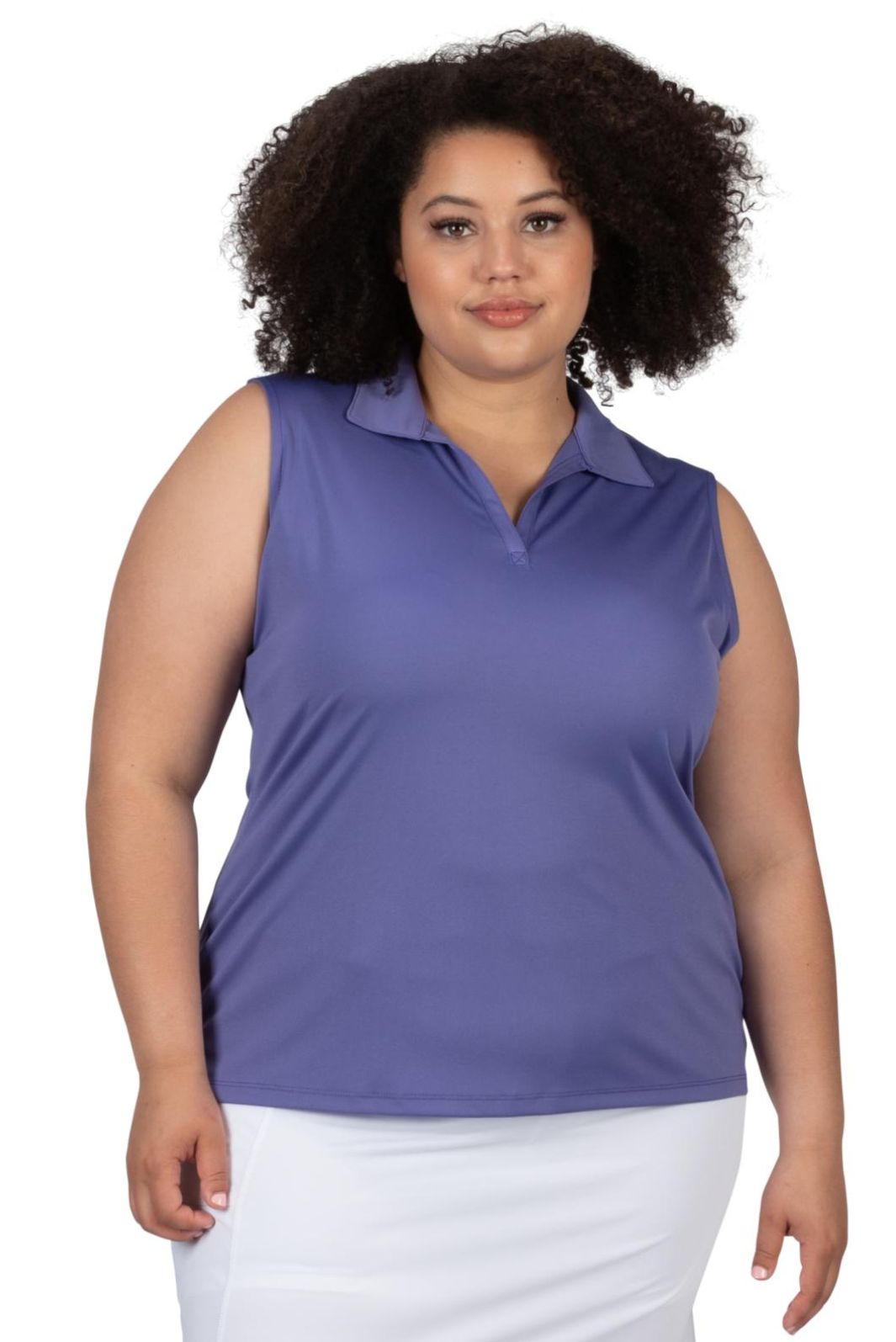 Womens Plus Size Golf Shirts Sleeveless Polo Tank