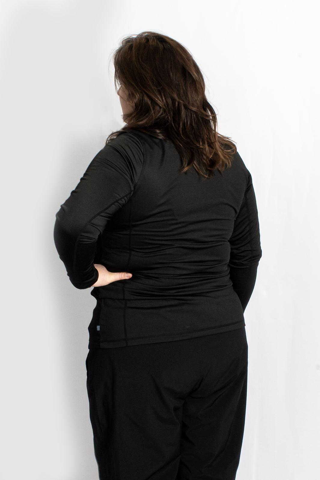 Couche Intermédiaire Chandail Demi-Zip Taille Plus de Sportive plus