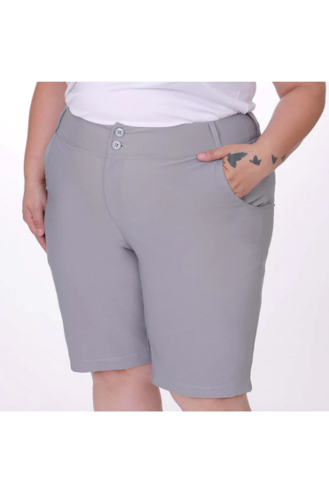 Plus Size Sunset Max Golf Bermuda Shorts by Sportive Plus