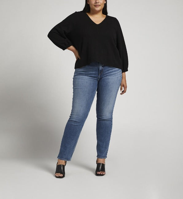 Silver Jeans Plus Size Straight Leg Most Wanted Jeans