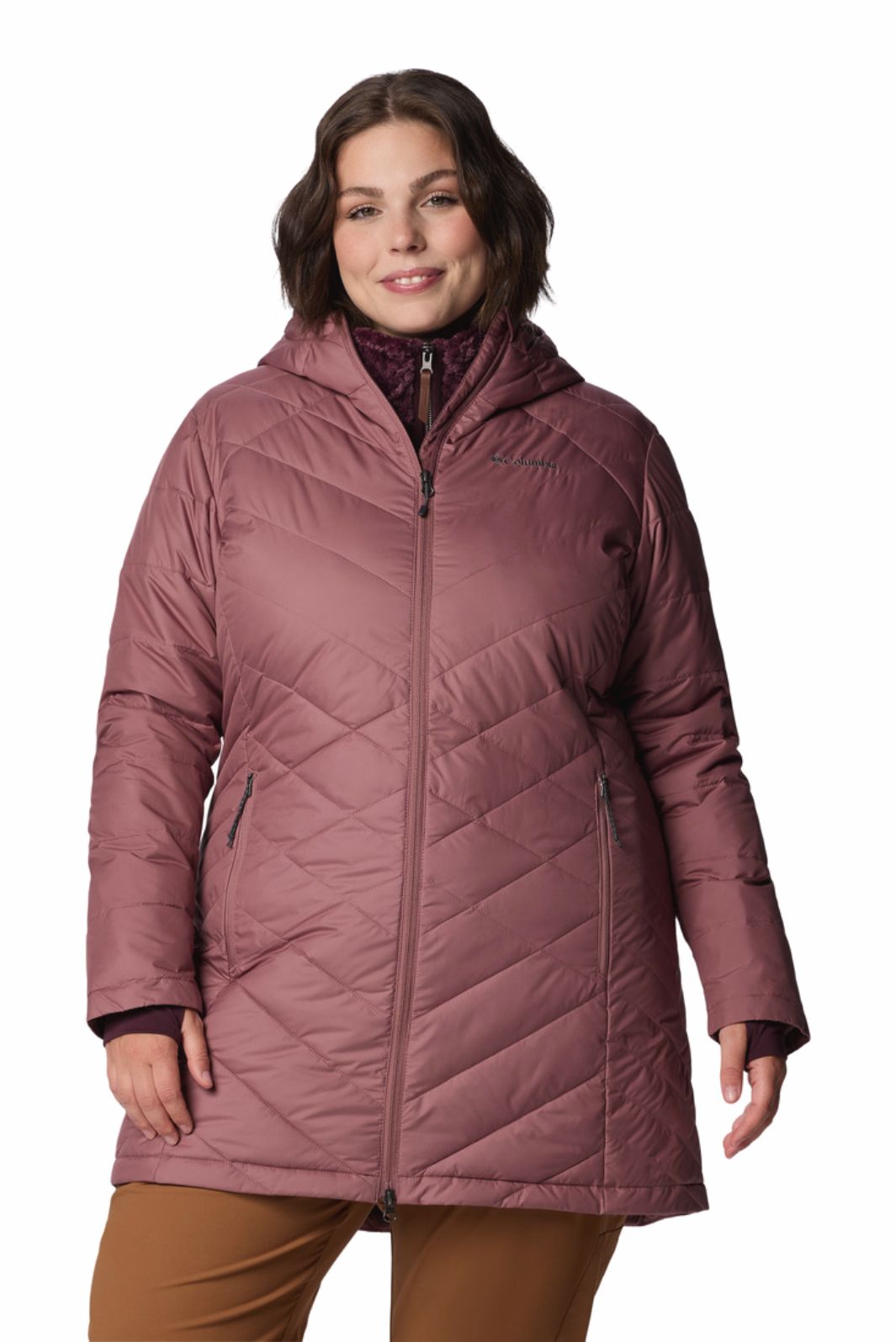 Heavenly Plus Size Long Hooded Coat from Columbia