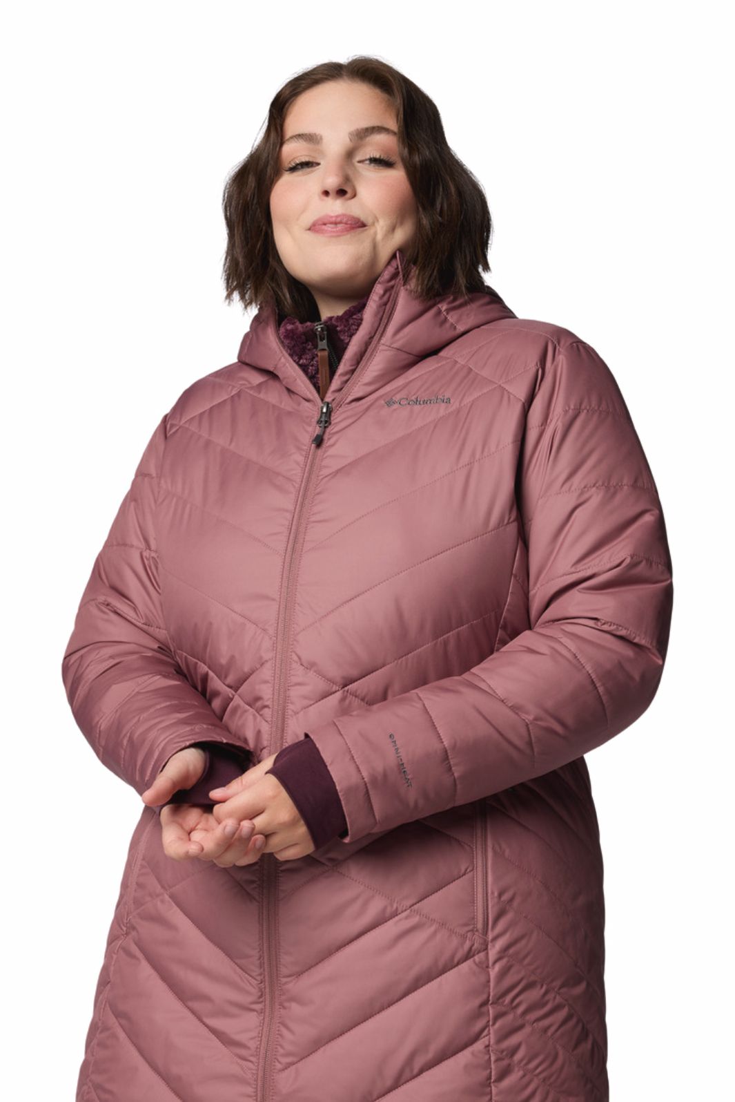 Heavenly Plus Size Long Hooded Coat from Columbia