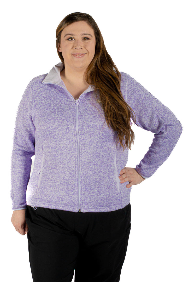 Veste Polar Sweater Weather  Full Zip Purple Tint Taille Plus de Columbia