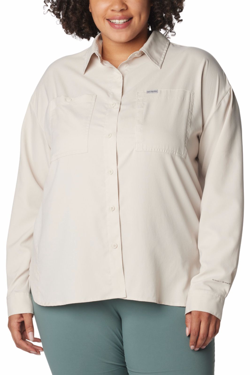 Columbia Plus Size Silver Ridge Utility M/L Shirt