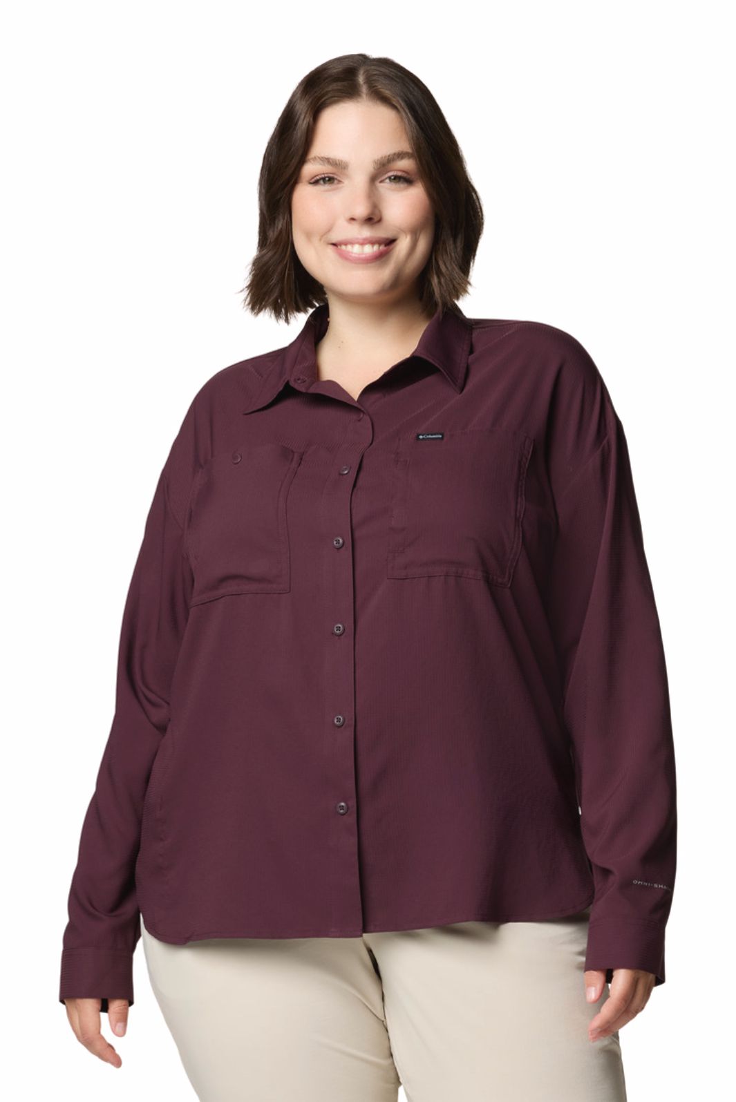 Columbia Plus Size Silver Ridge Utility M/L Shirt