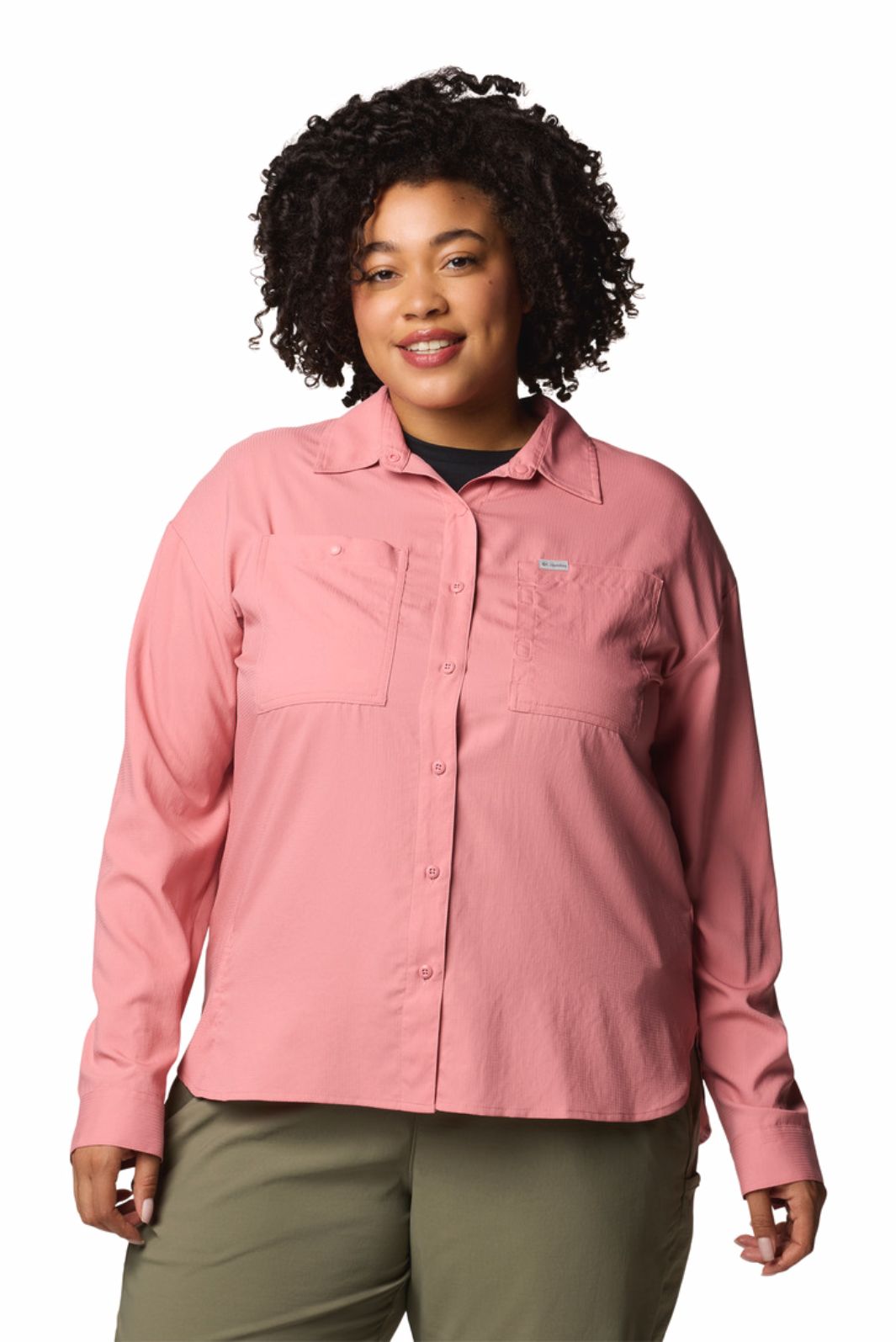 Chemise M/L Silver Ridge Utility Taille Plus Pink Agave de Columbia