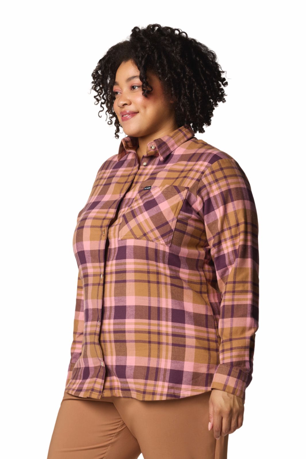 Chemise M/L en Flanelle Calico Basin Taille Plus Moonvista Multi de Columbia