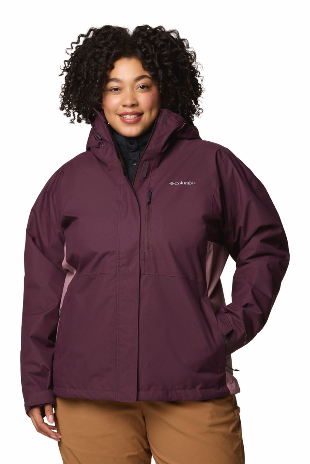 Columbia Plus Size Hikebound II Hooded Jacket (Moonvista &amp; Fig)