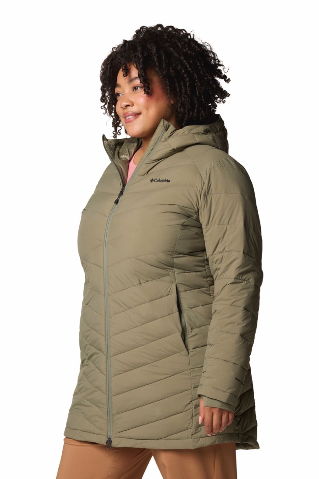 Manteau à Capuchon Joy Peak II Taille Plus Stone Green de Columbia