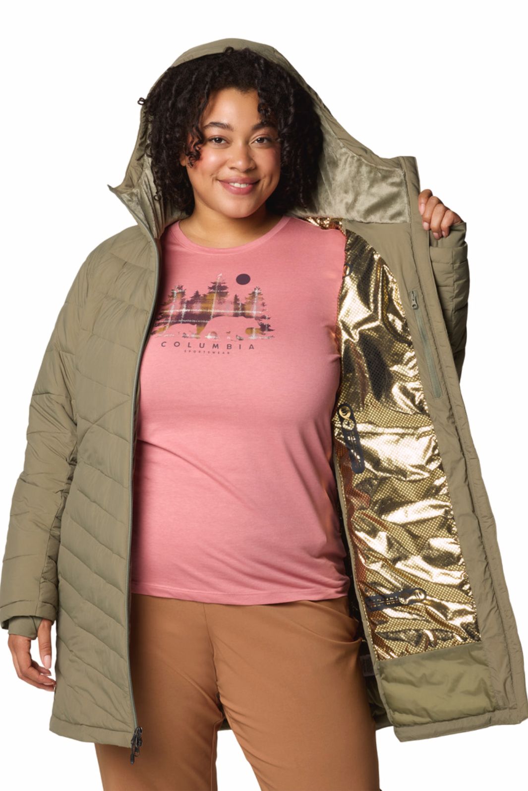 Joy Peak II Plus Size Hooded Coat by Columbia