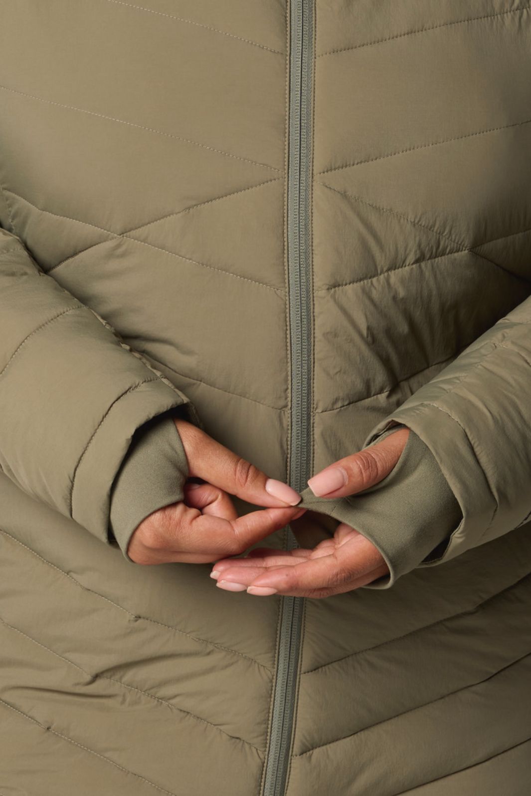 Manteau à Capuchon Joy Peak II Taille Plus Stone Green de Columbia