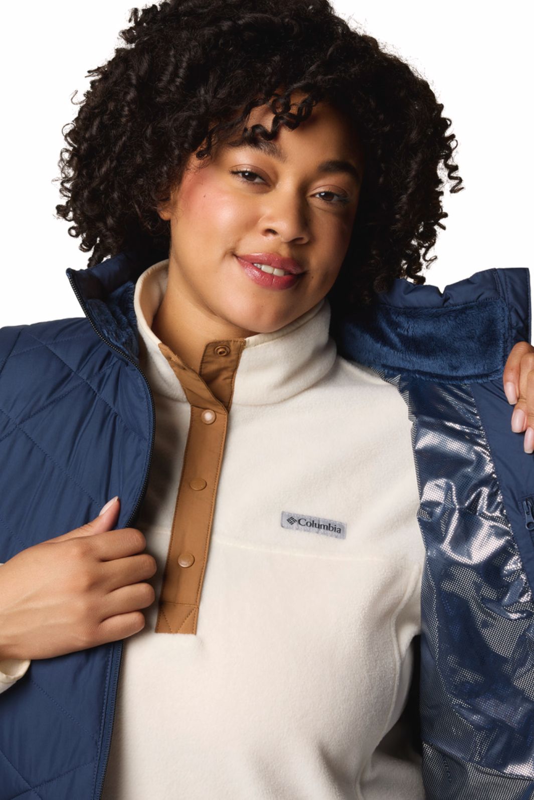 Veste S/M Heavenly II Taille Plus Collegiate Navy de Columbia