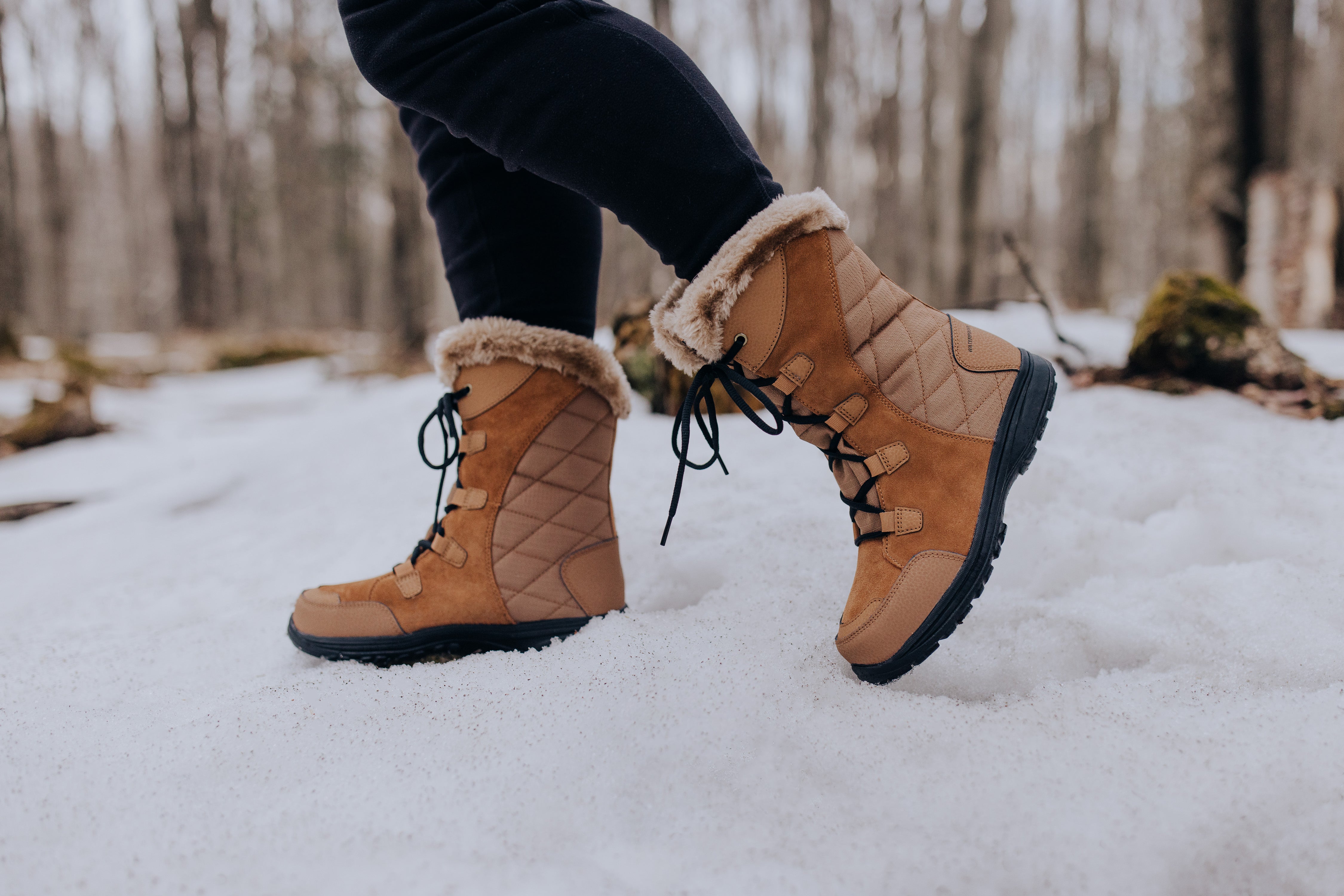 Columbia Ice Maiden II Elk Black Winter Boots Wide Fit