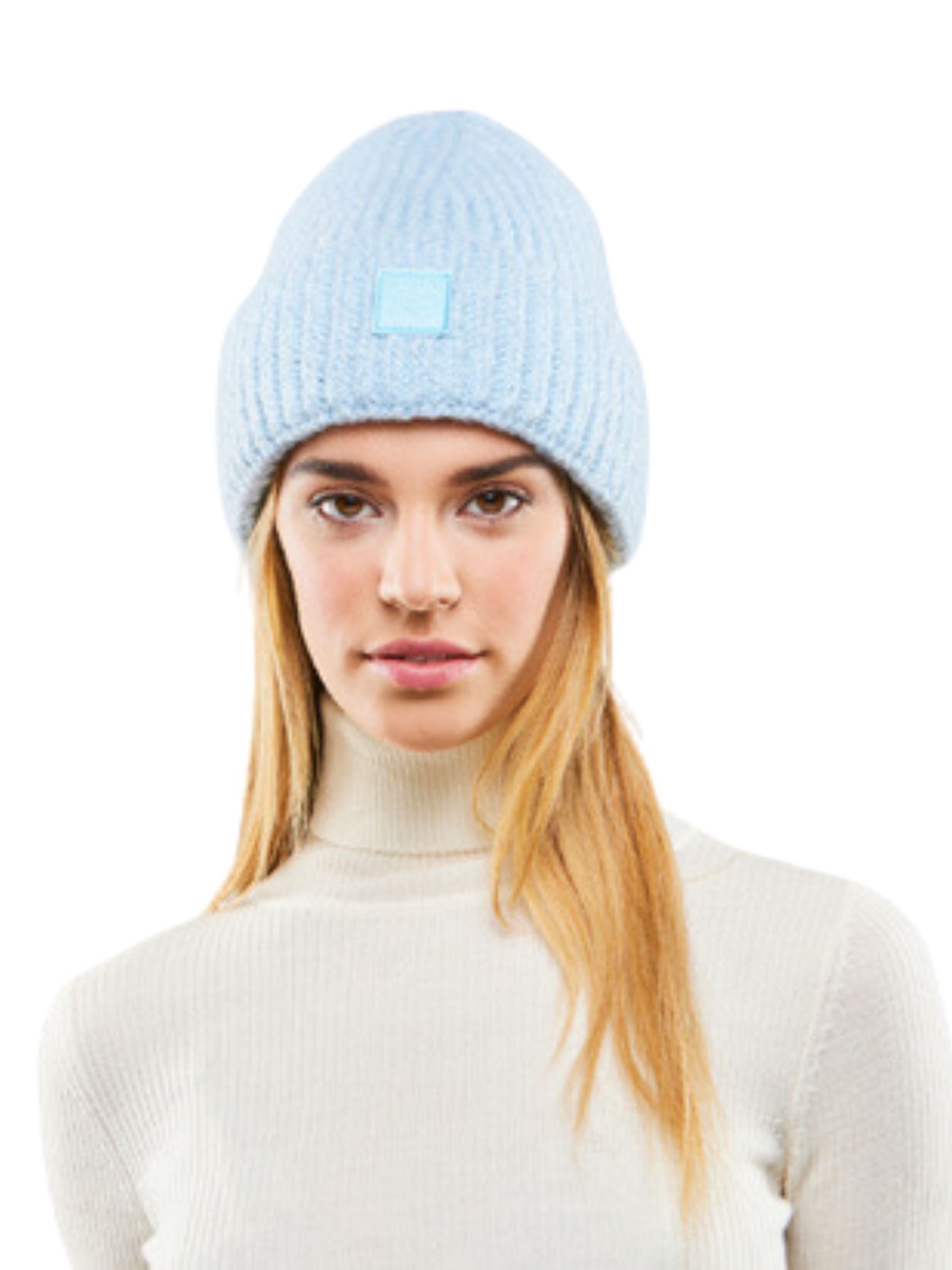 Chaos Clover Ribbed Beanie (Light Blue)