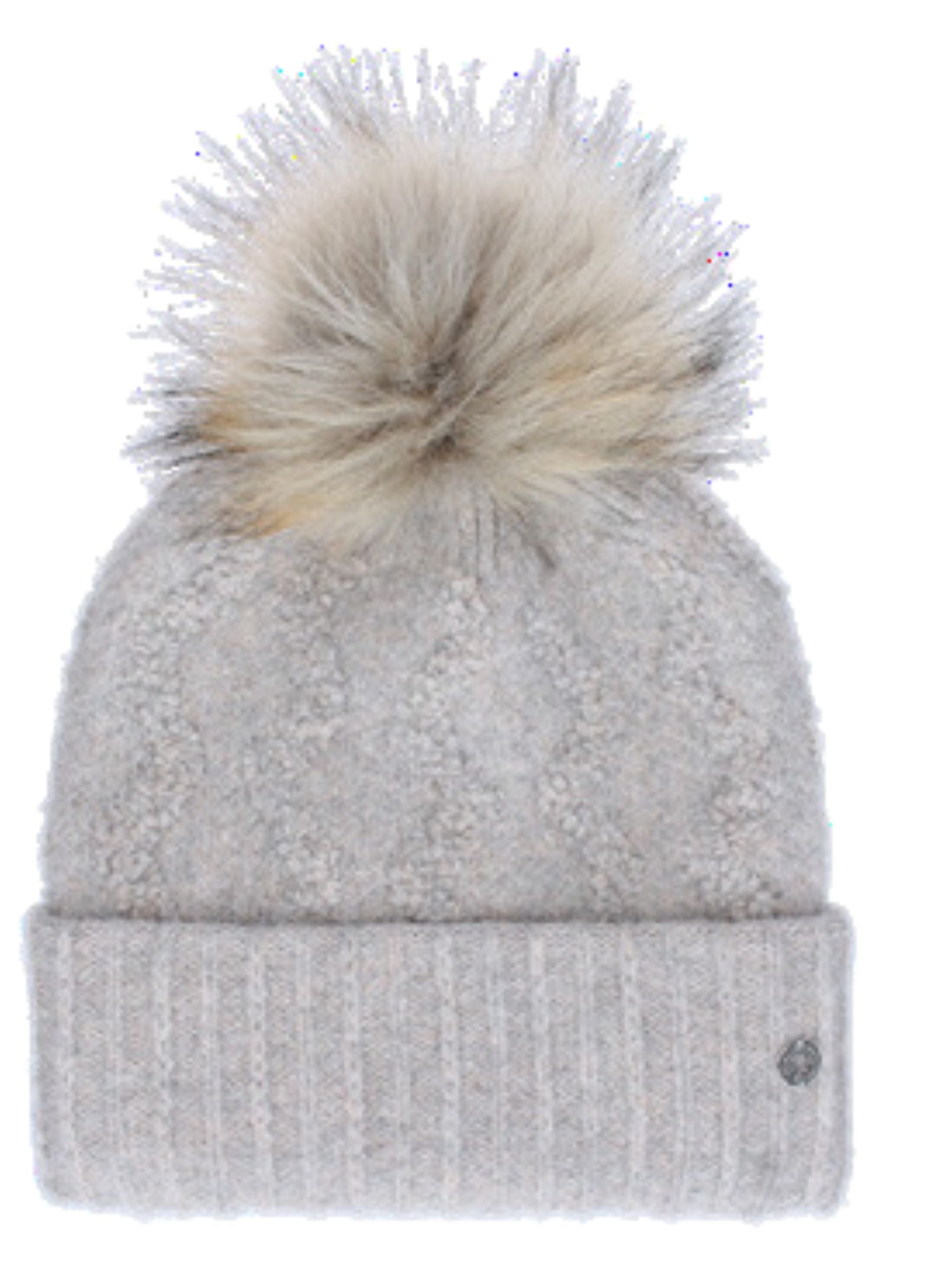 Chaos Sparkle Pompom Beanie (Heather Oatmeal)