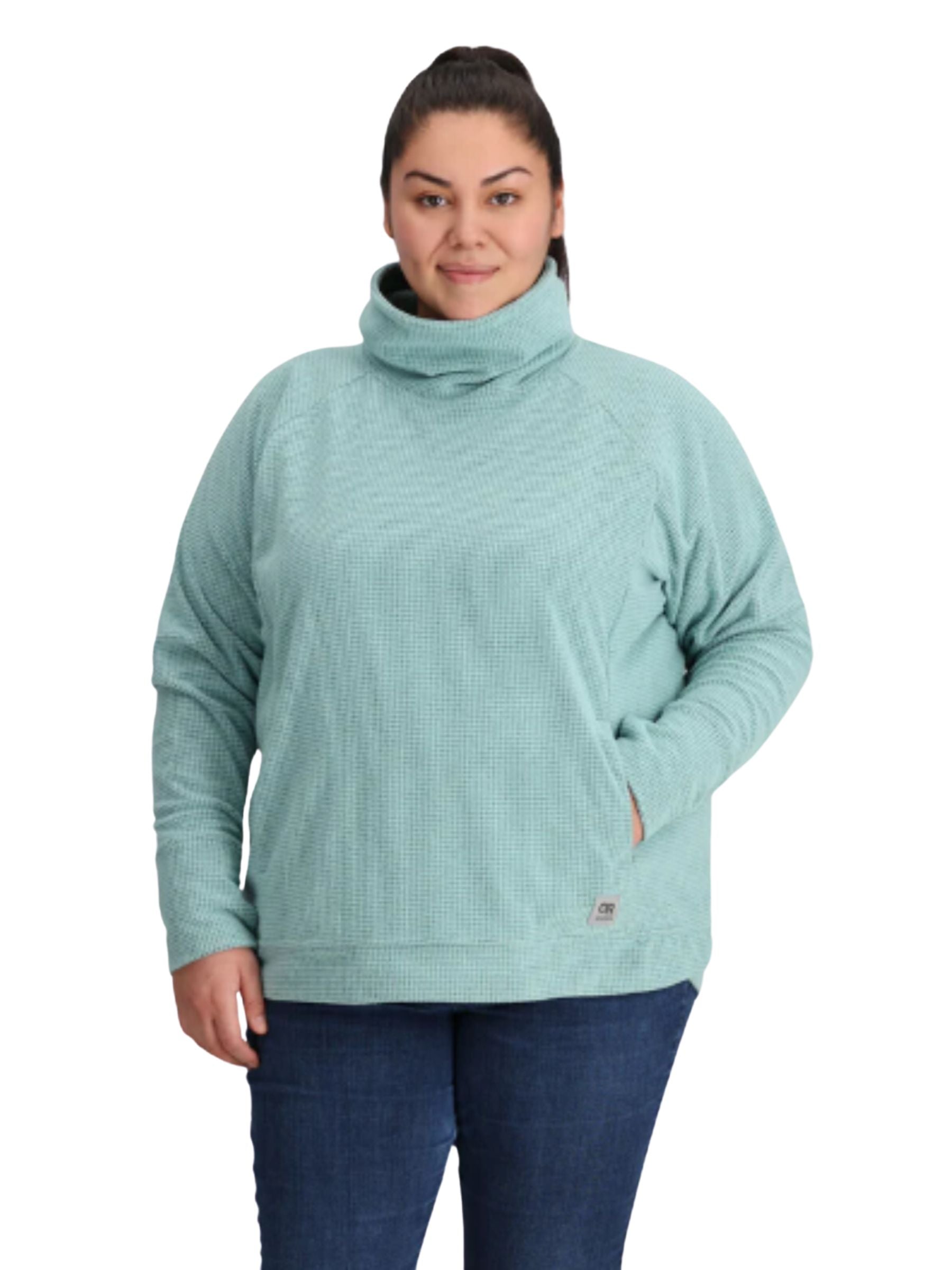 Chandail Trail Mix Cowl Taille Plus (Sage) d'Outdoor Research