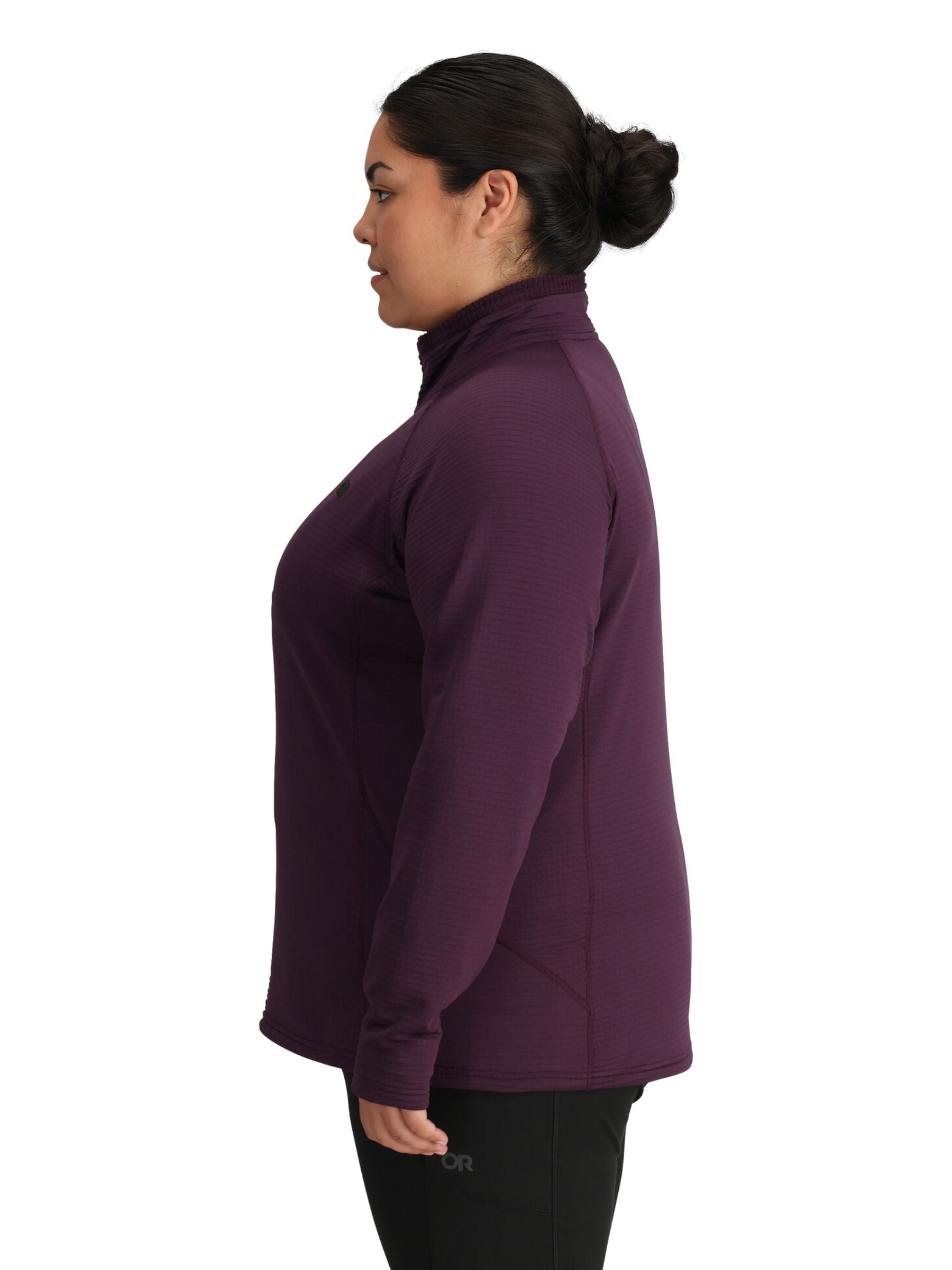 Outdoor Research Plus Size Vigor Grid Half Zip Fleece (Amethyst)