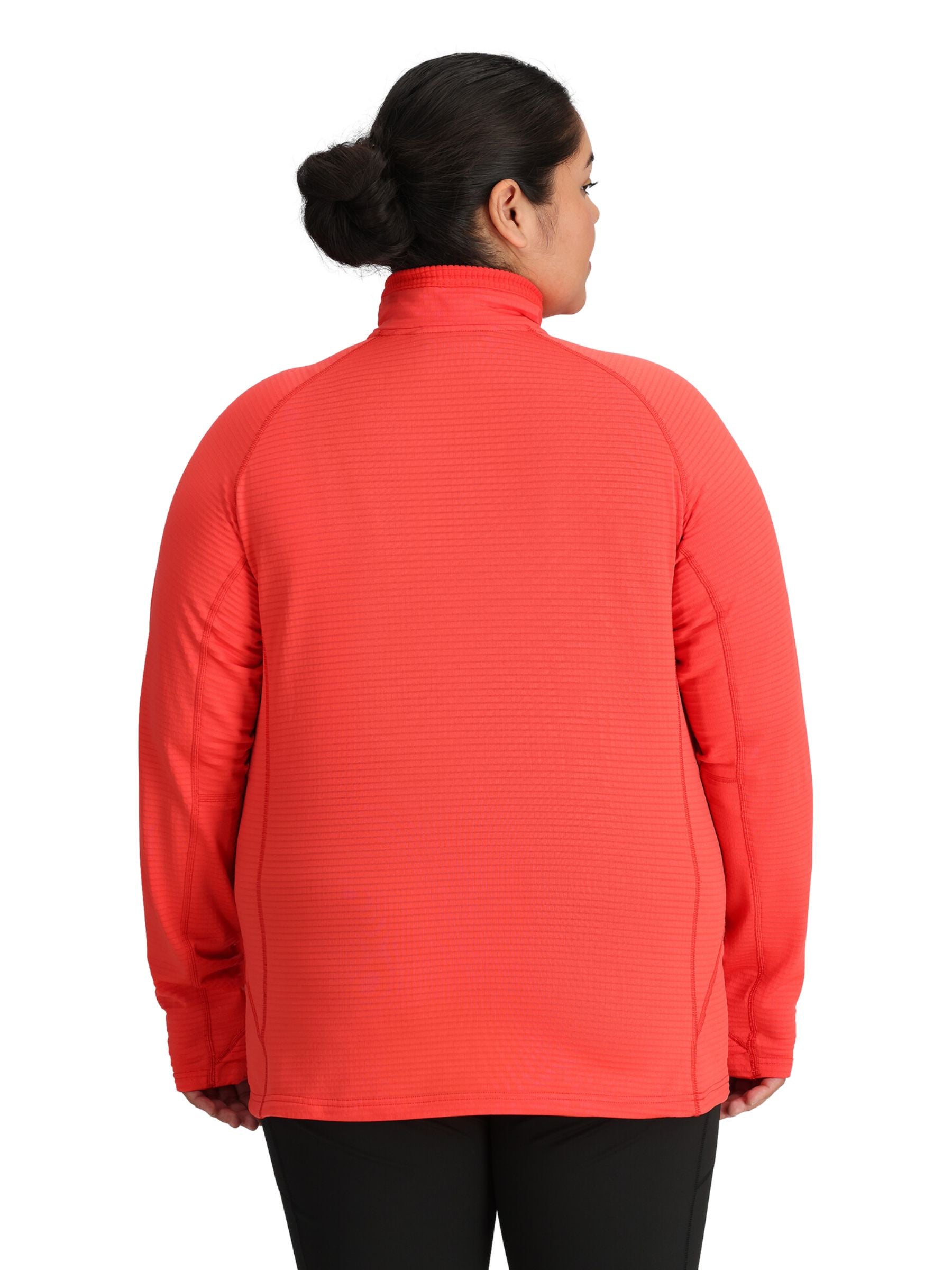 Outdoor Research Plus Size Vigor Grid Half Zip Fleece Sweater (Sunrise)