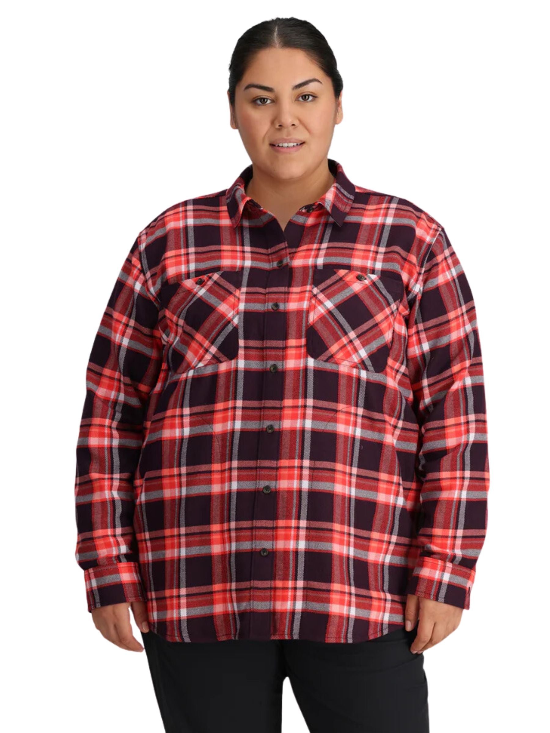 Chemise En Sergé De Flanelle Feedback Taille Plus (Sunrise Plaid) d'Outdoor Research