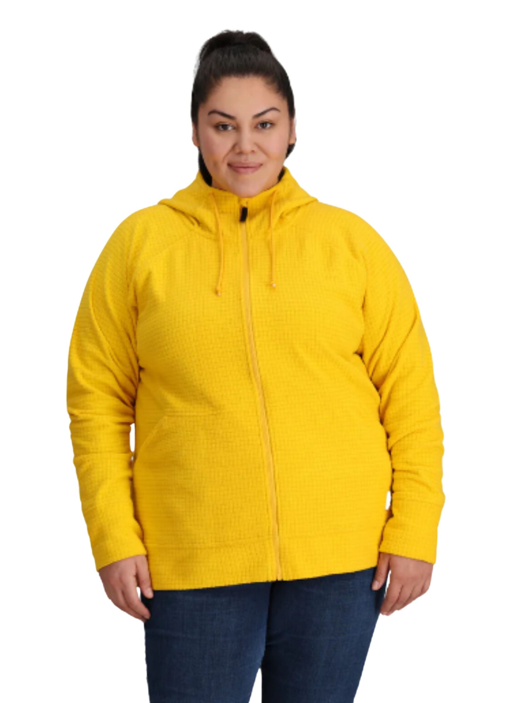 Chandail Hoodie Entièrement Zippé Mega Trail Mix Taille Plus (Saffron) d'Outdoor Research