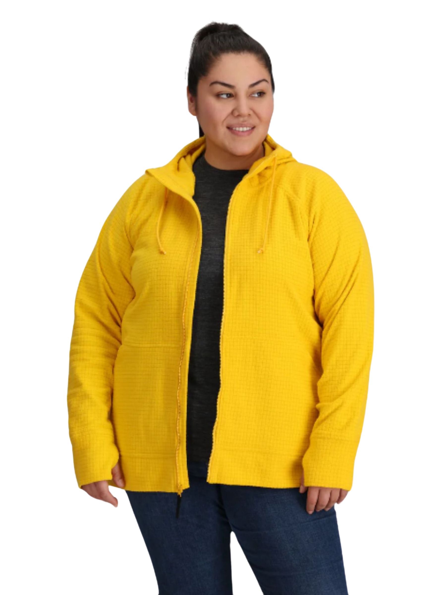 Chandail Hoodie Entièrement Zippé Mega Trail Mix Taille Plus (Saffron) d'Outdoor Research