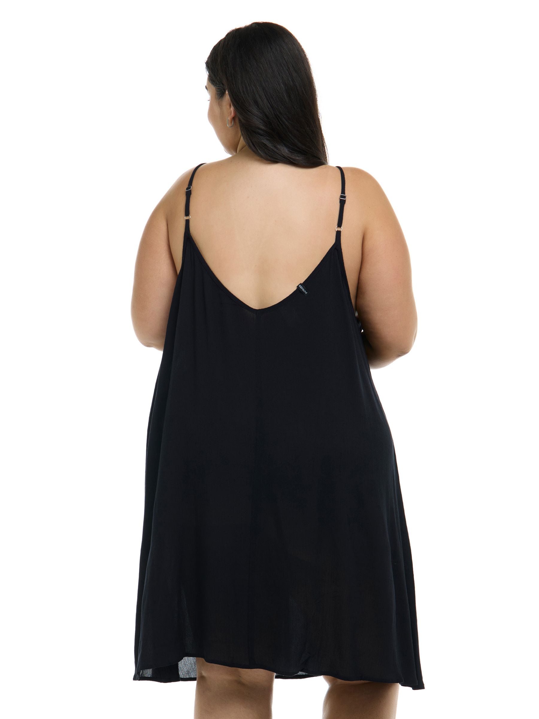 Robe de Bain Dreamy Nicole Taille Plus - Noir