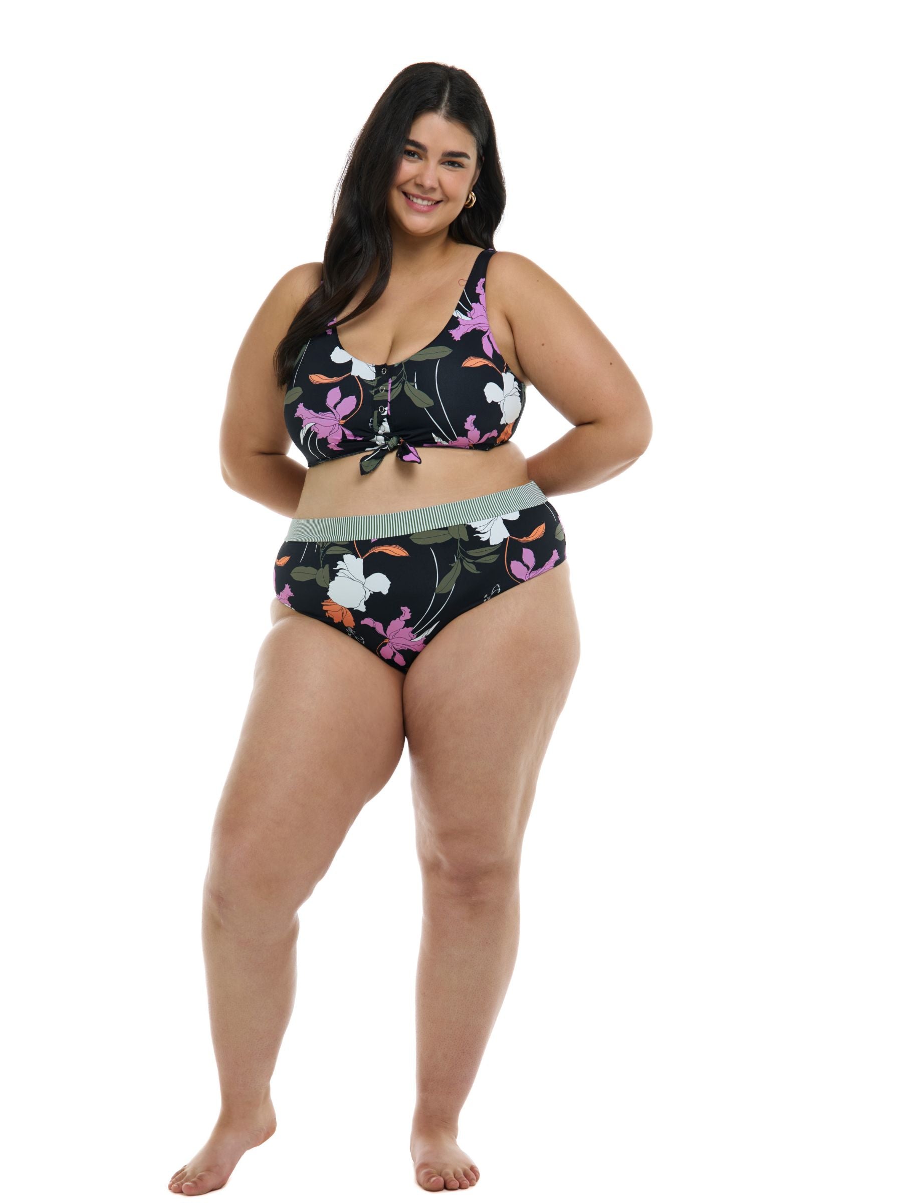 Bas de Maillot Dreamy Marlee Taille Plus - Noir