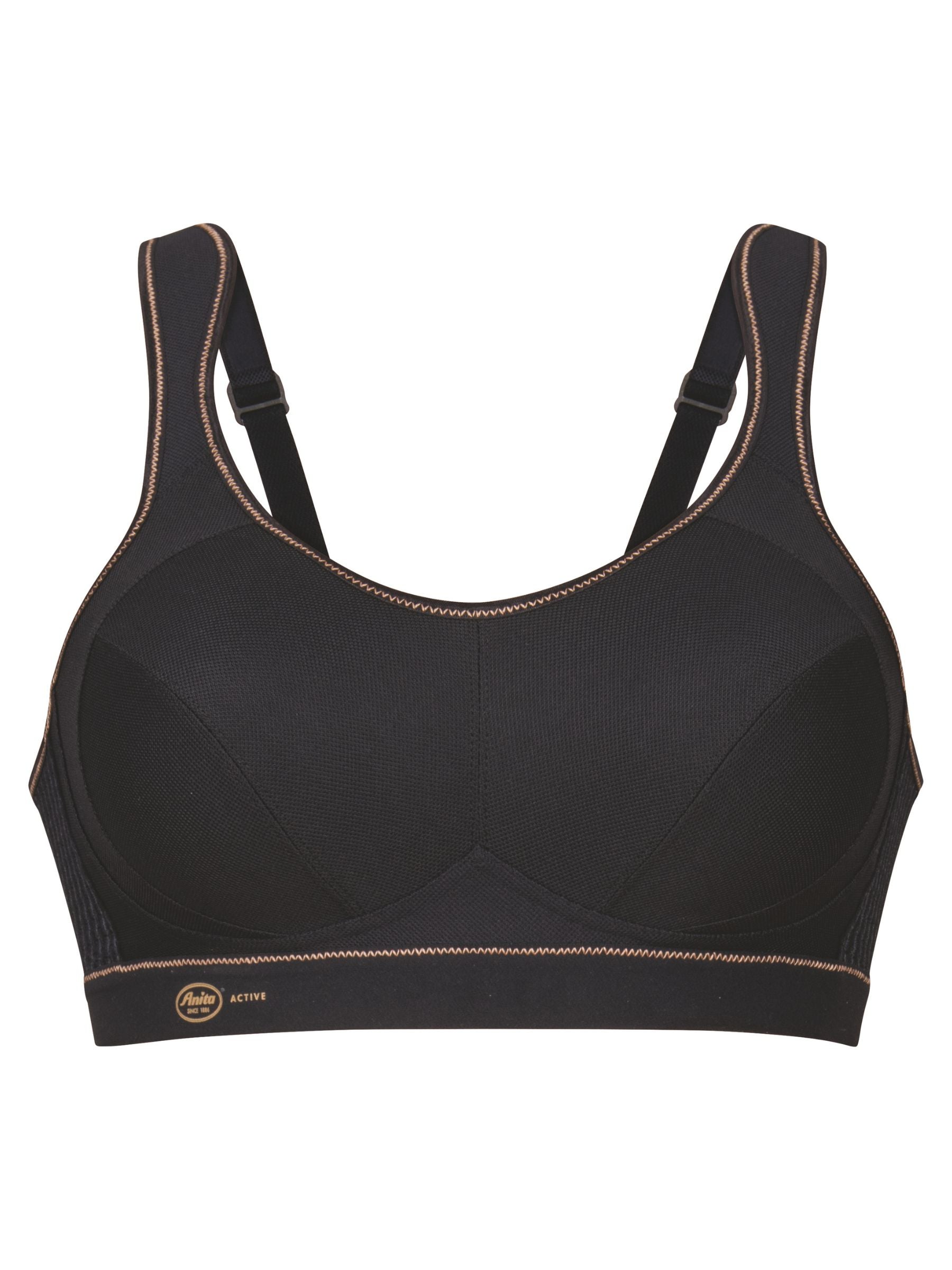 Soutien-Gorge de Sport Extreme Control Noir Scintillant Taille Plus Pour Femme d'Anita