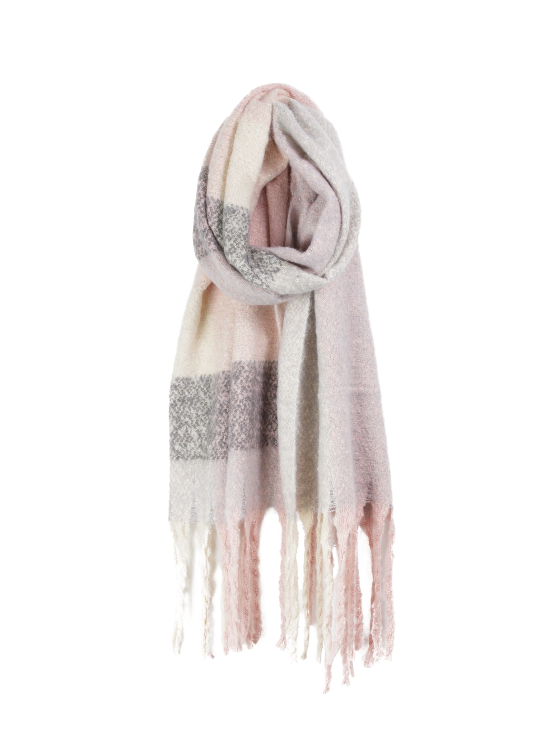 Winter Plaid Scarf (Pink) by Caracol