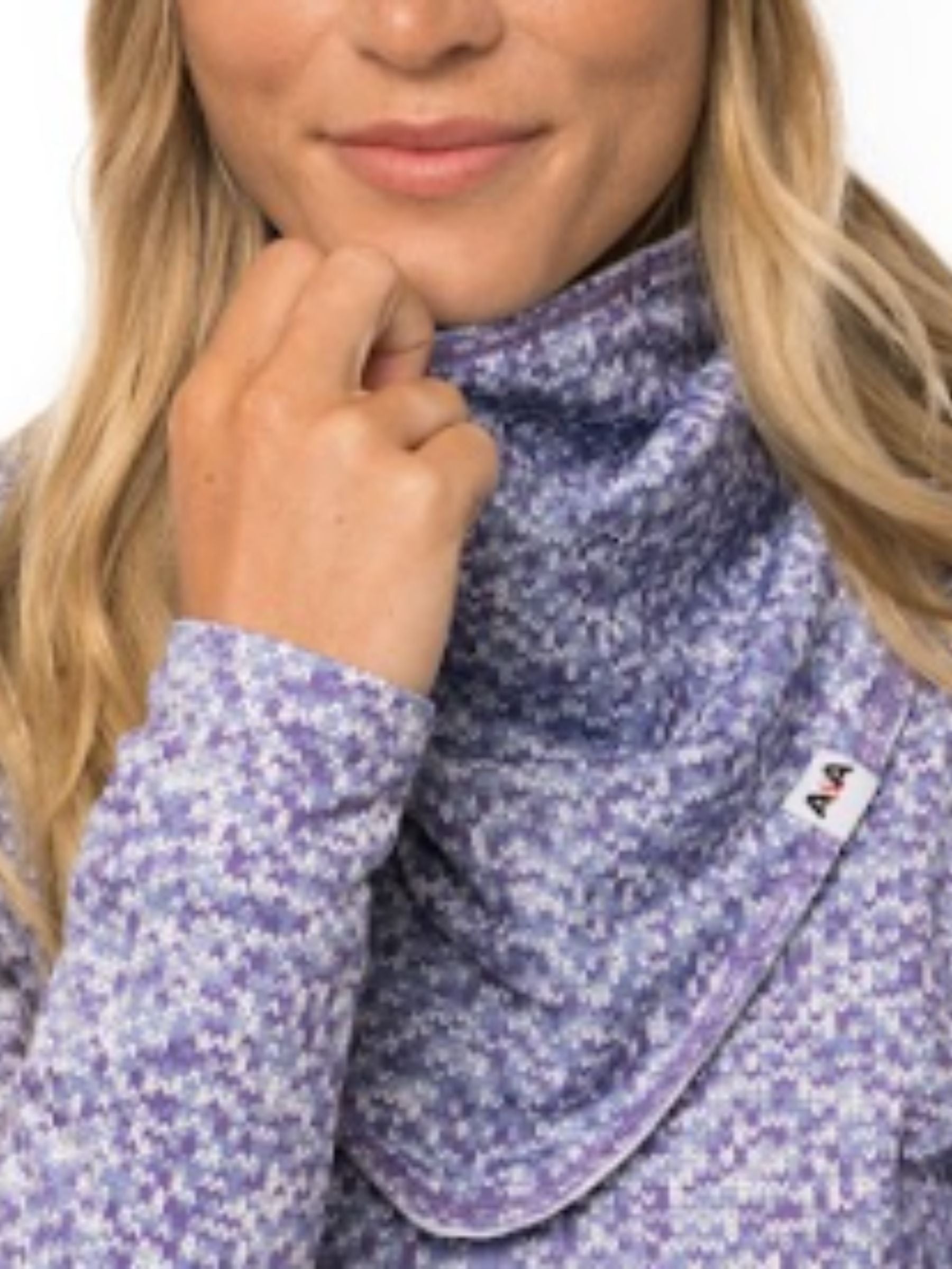 Bandana Doublé Tricot - Lilas